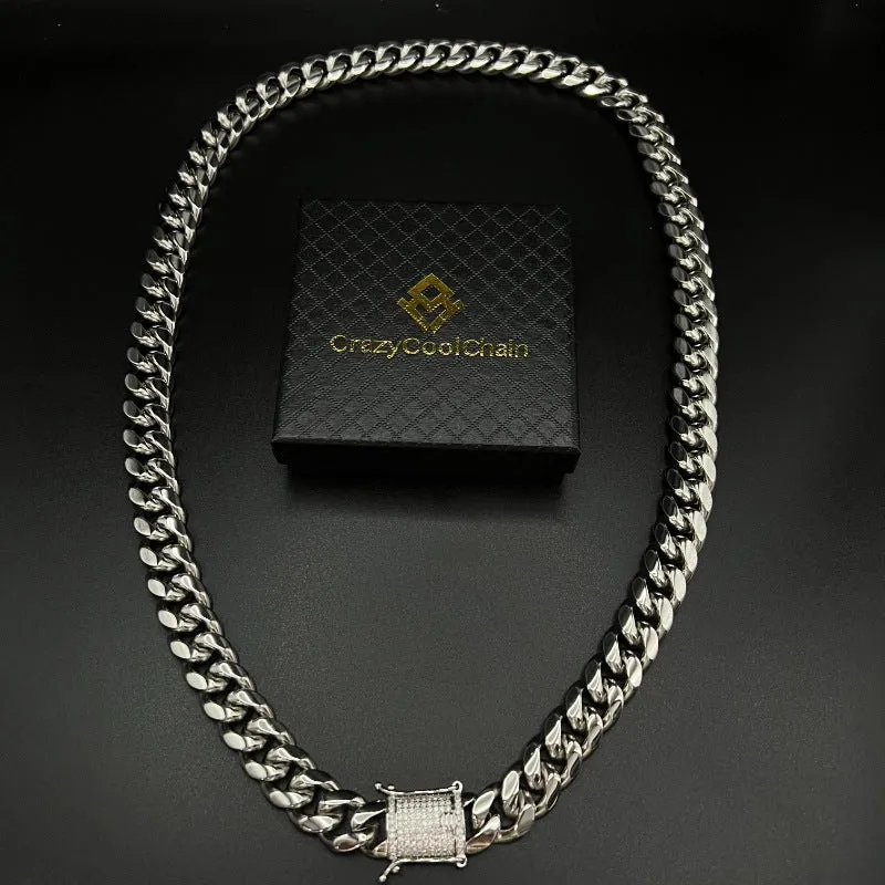 16mm 18K Gold 5-Time Plated Premium Durable Cuban Chain