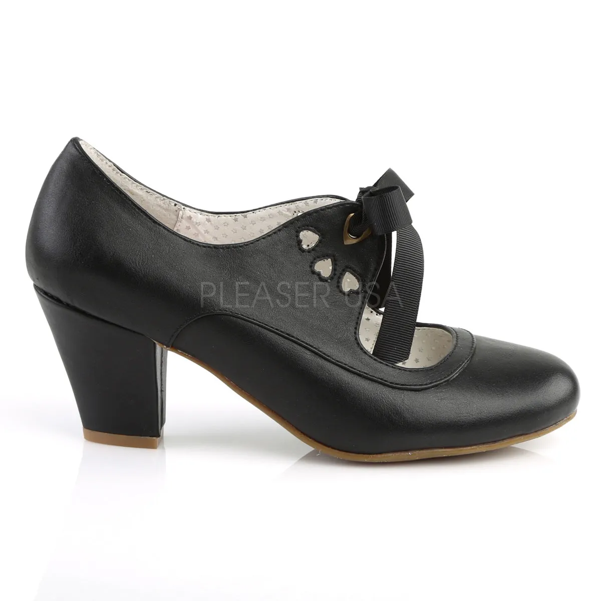 2" Heel WIGGLE-32 Black Pu