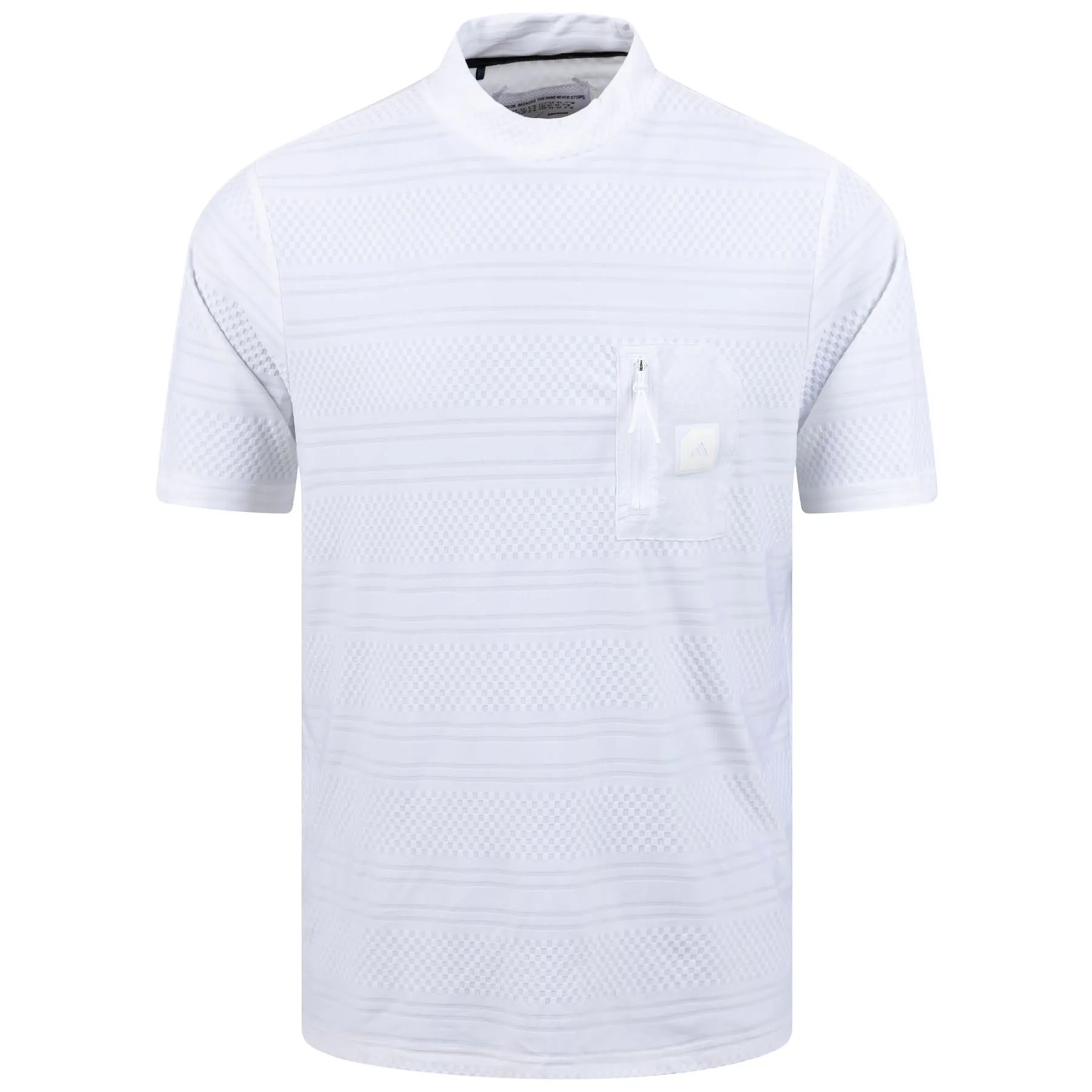 Adicross Round Neck Pocket Polo White - SS23