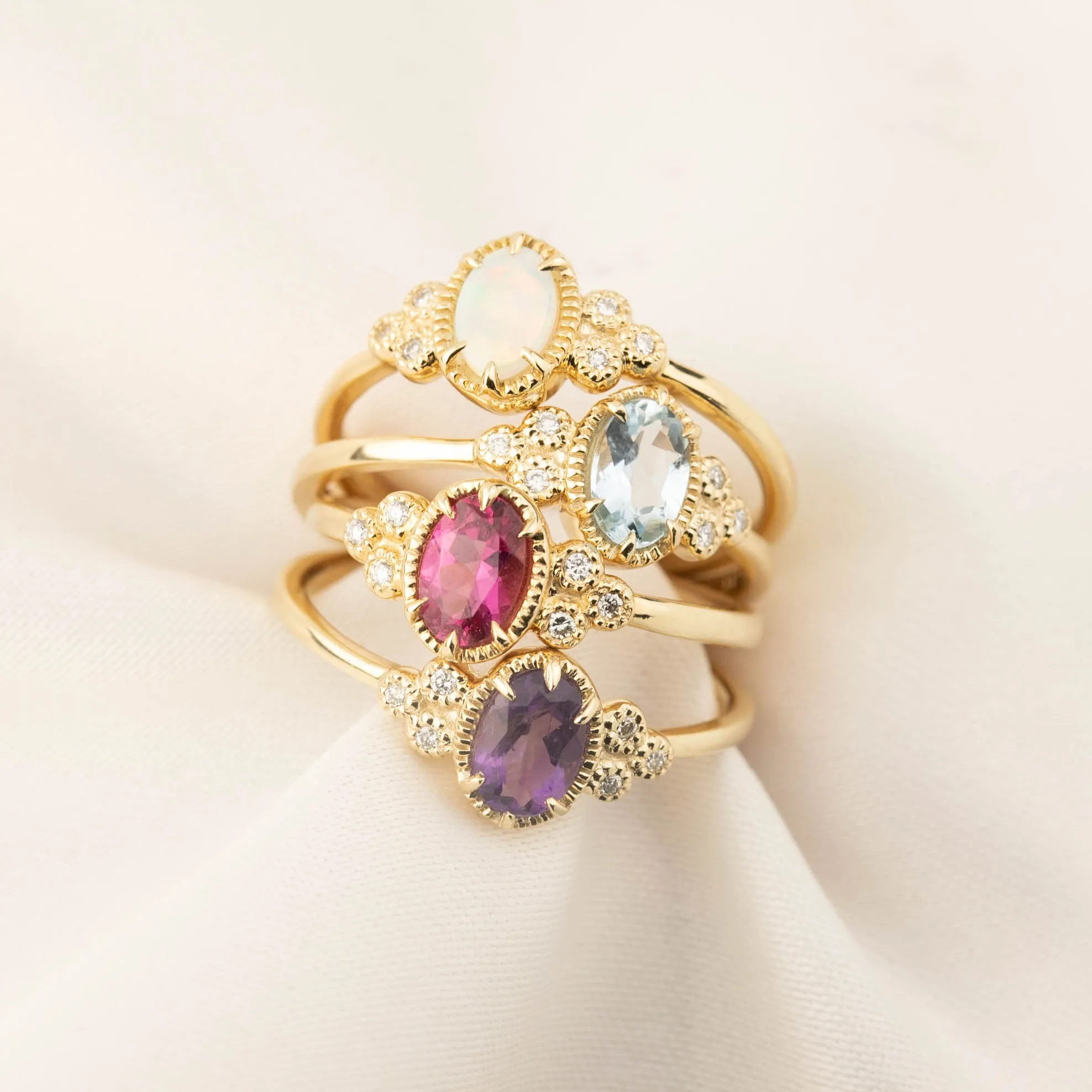 Birthstone Celine Ring