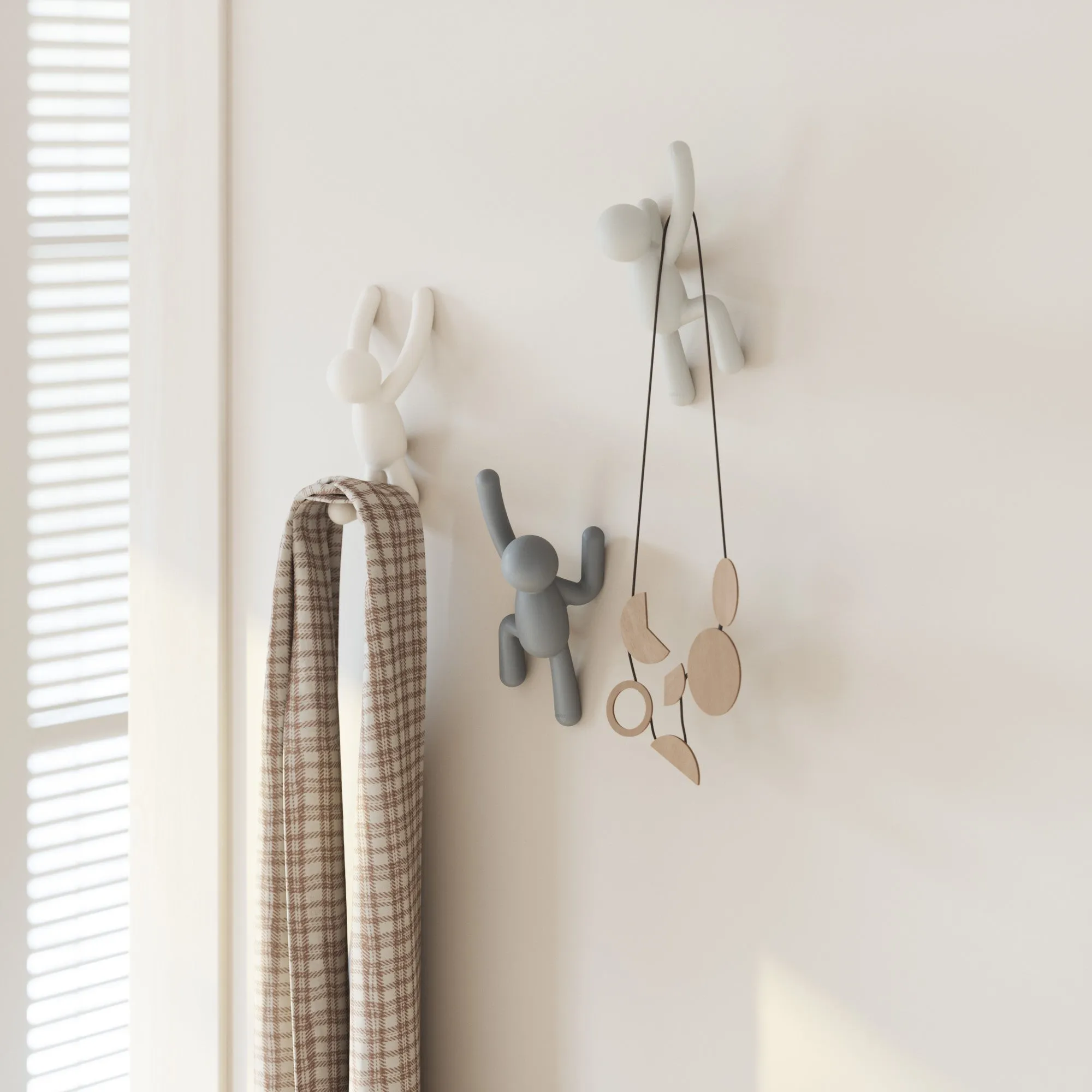 Buddy Wall Hooks, Set of 3