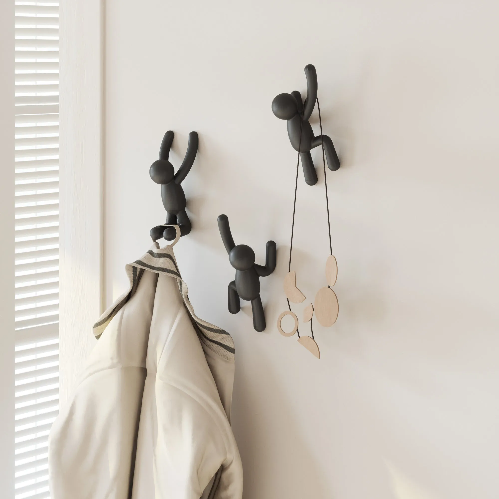 Buddy Wall Hooks, Set of 3