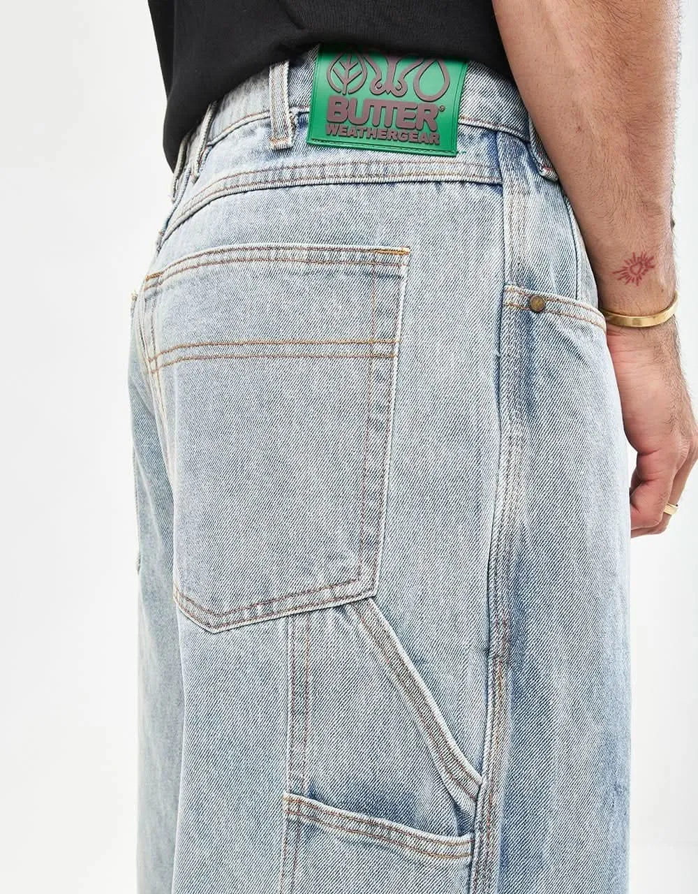 Butter Goods Weathergear Denim Jeans - Faded Light Wash