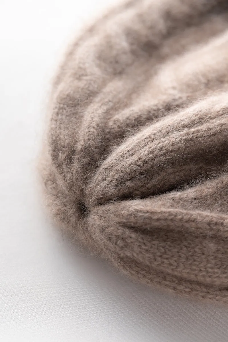 Cable-Knit Cashmere Beanie