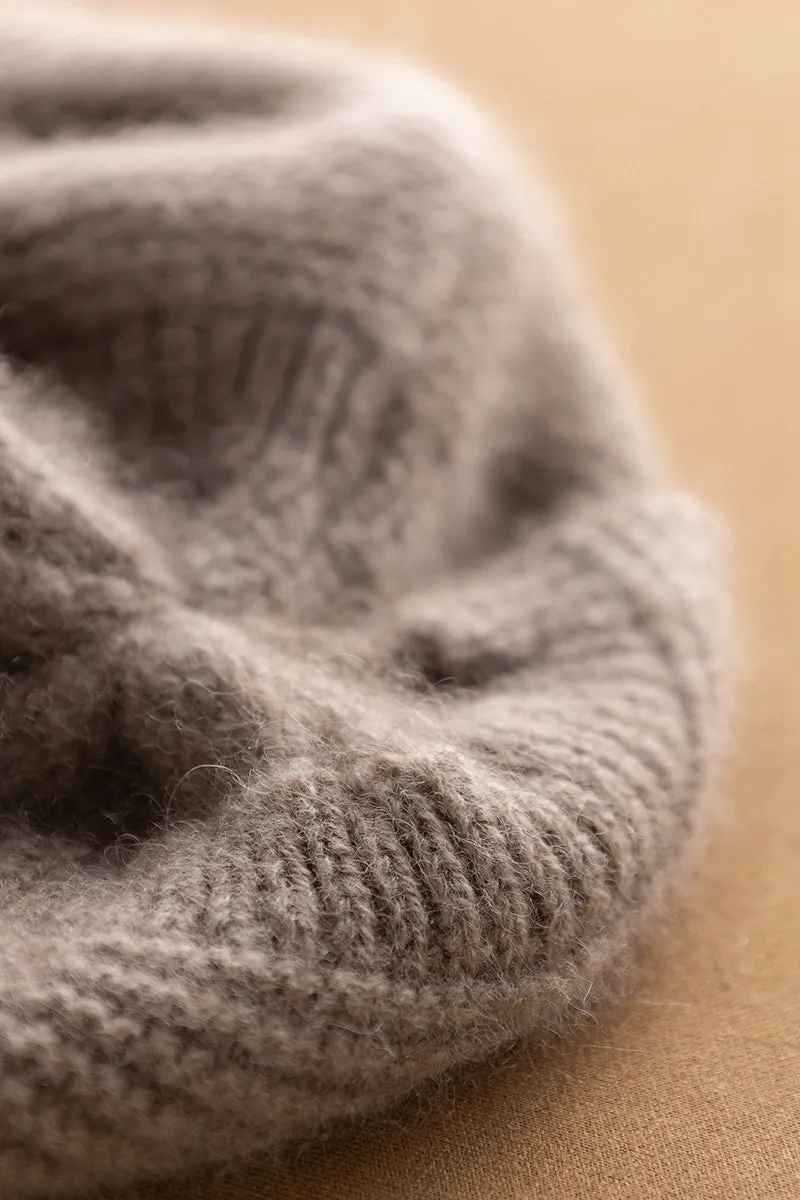 Cashmere Earflap Beanie