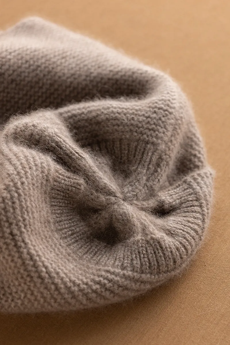 Cashmere Earflap Beanie