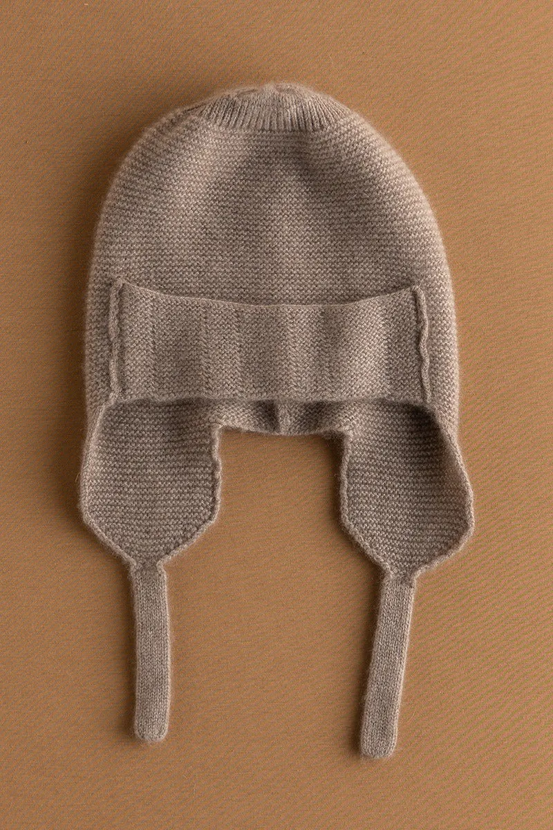 Cashmere Earflap Beanie