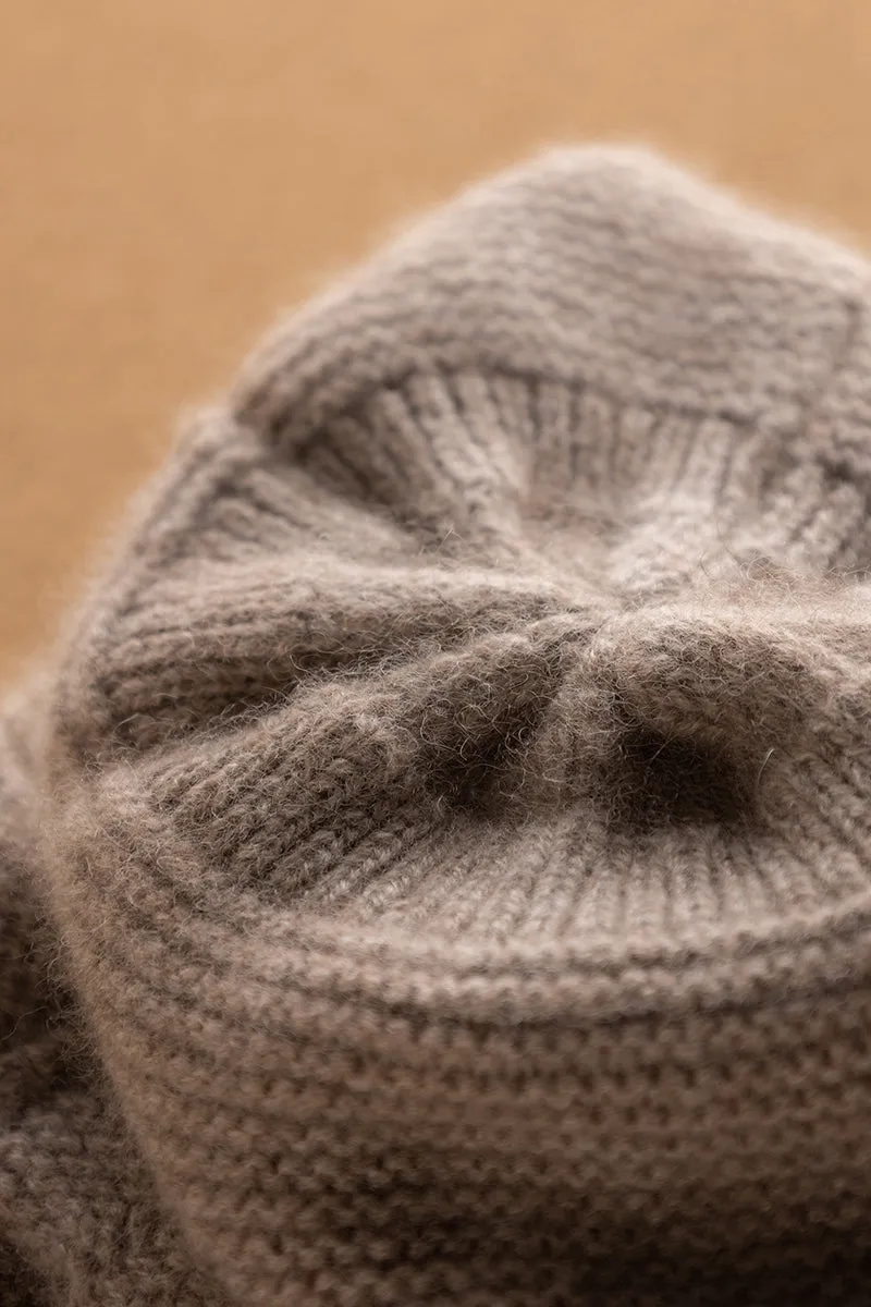 Cashmere Earflap Beanie