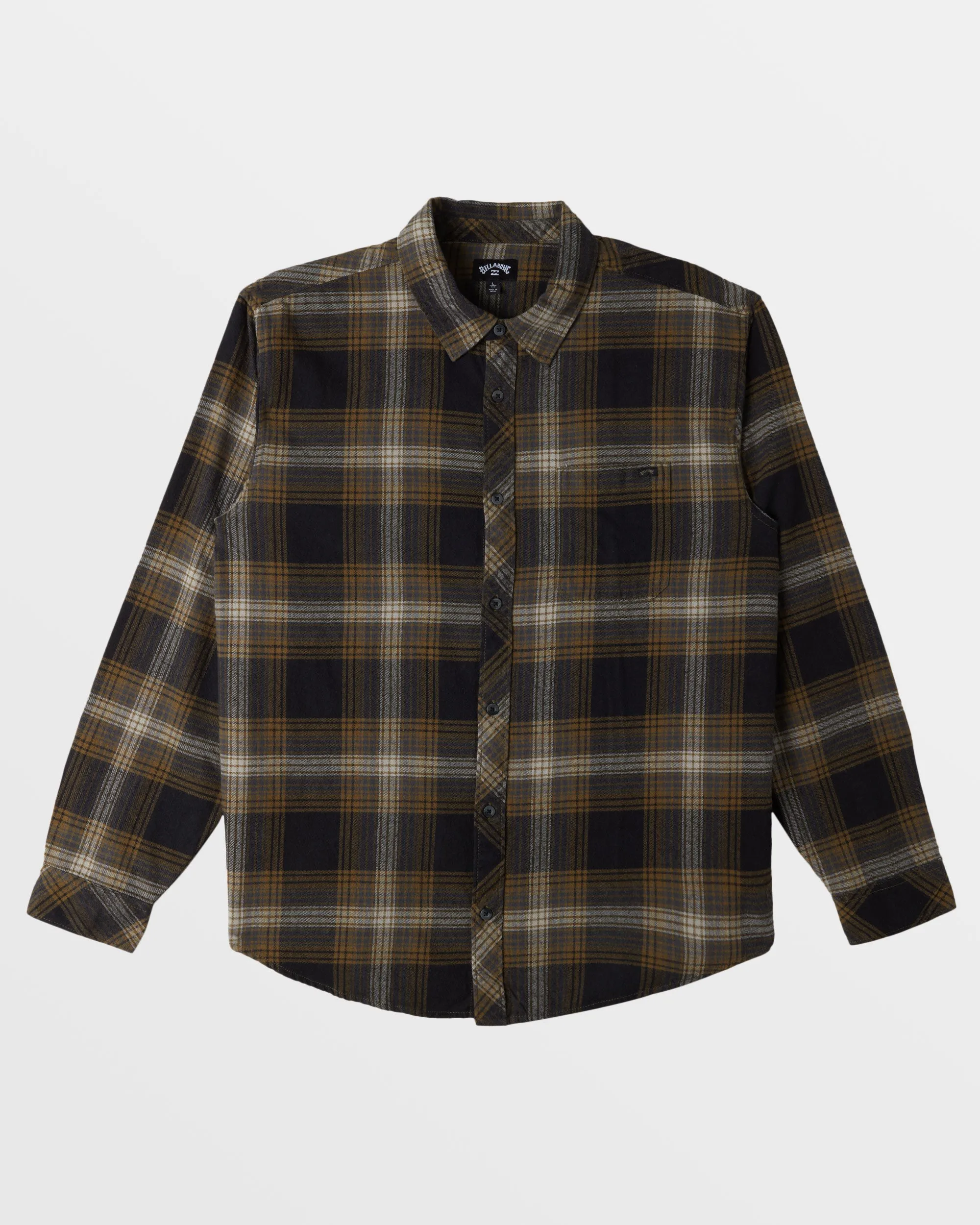 Coastline Long Sleeve Flannel Shirt - Military