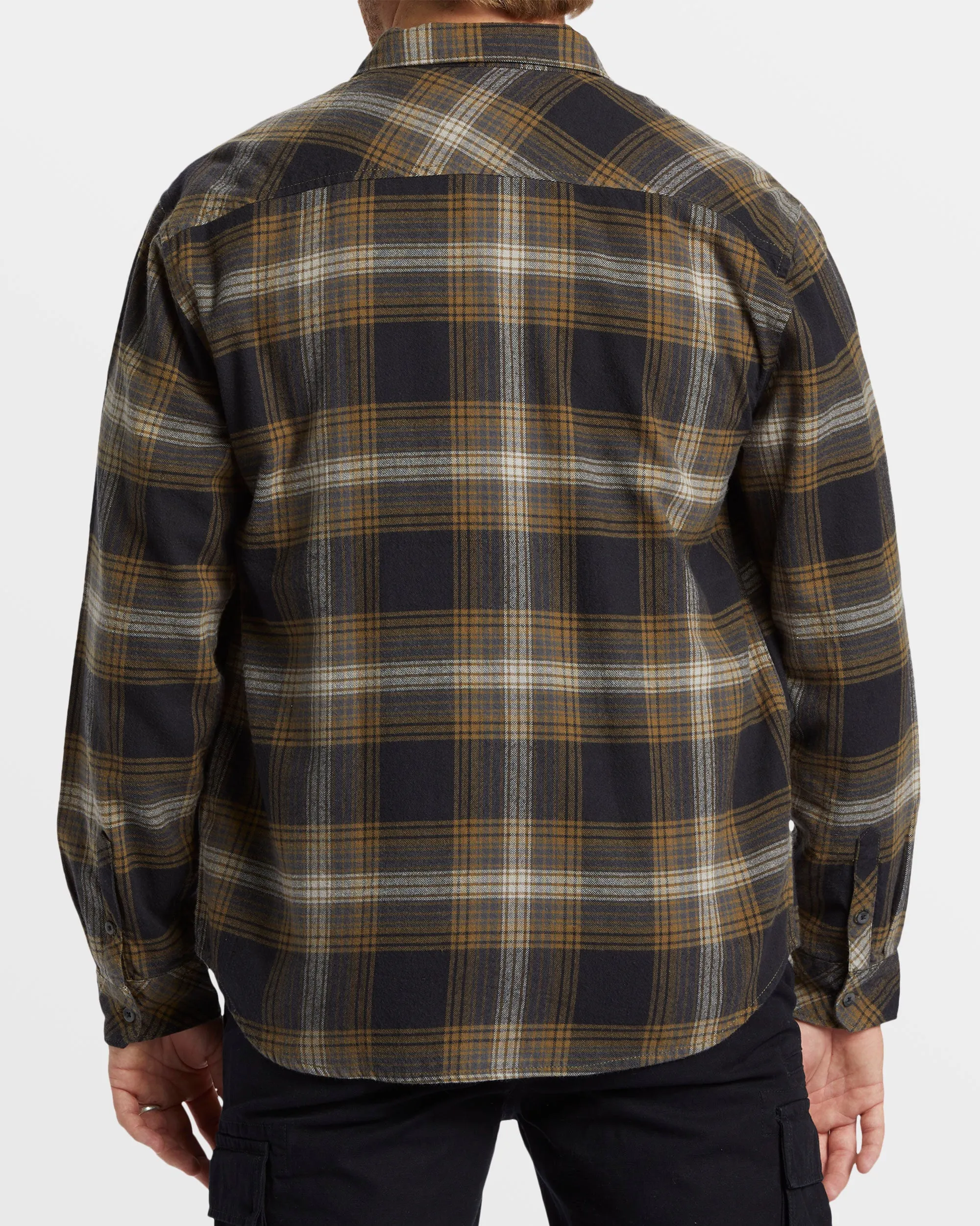 Coastline Long Sleeve Flannel Shirt - Military