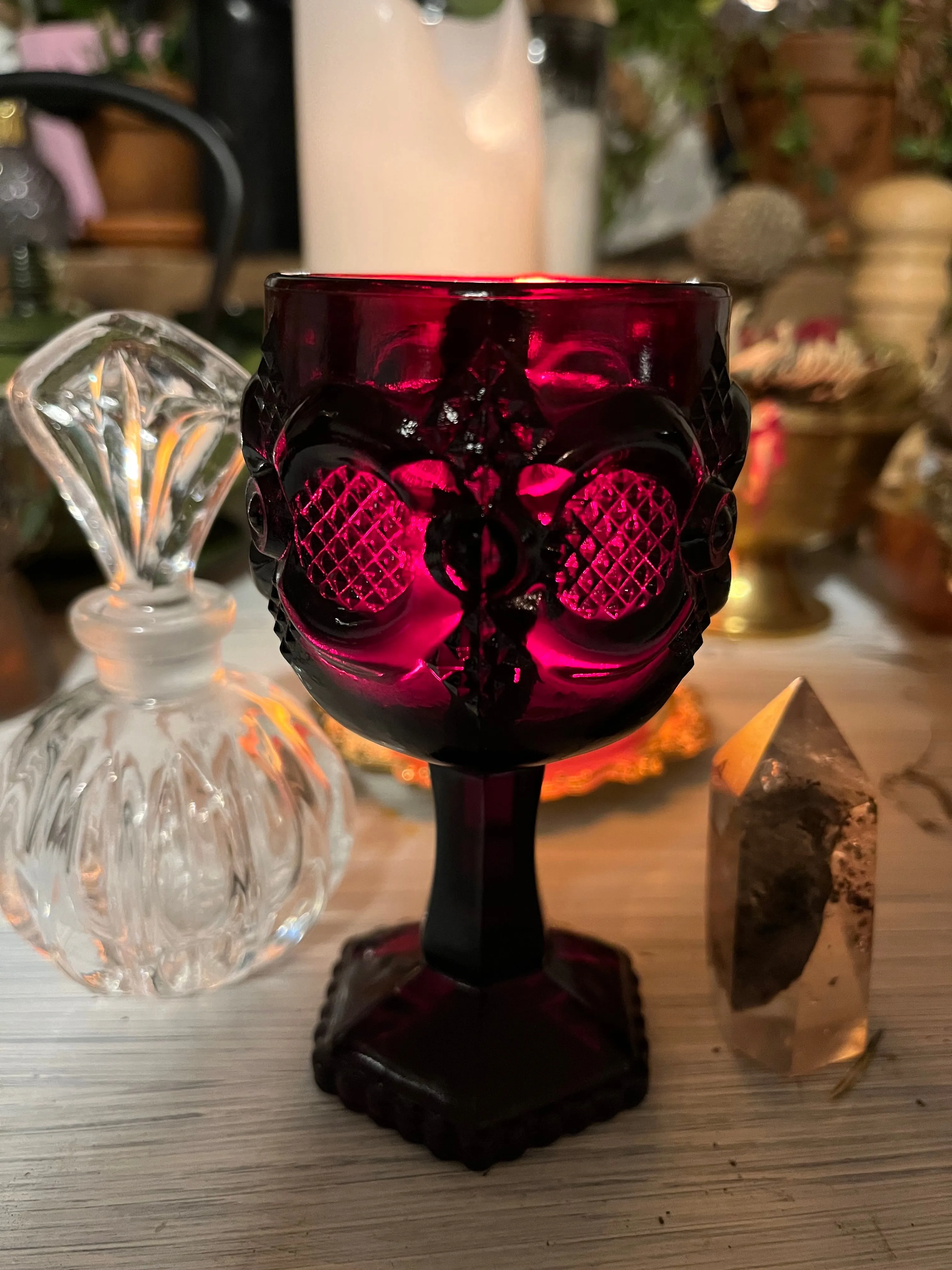 Crimson Red Goblet (Avon)