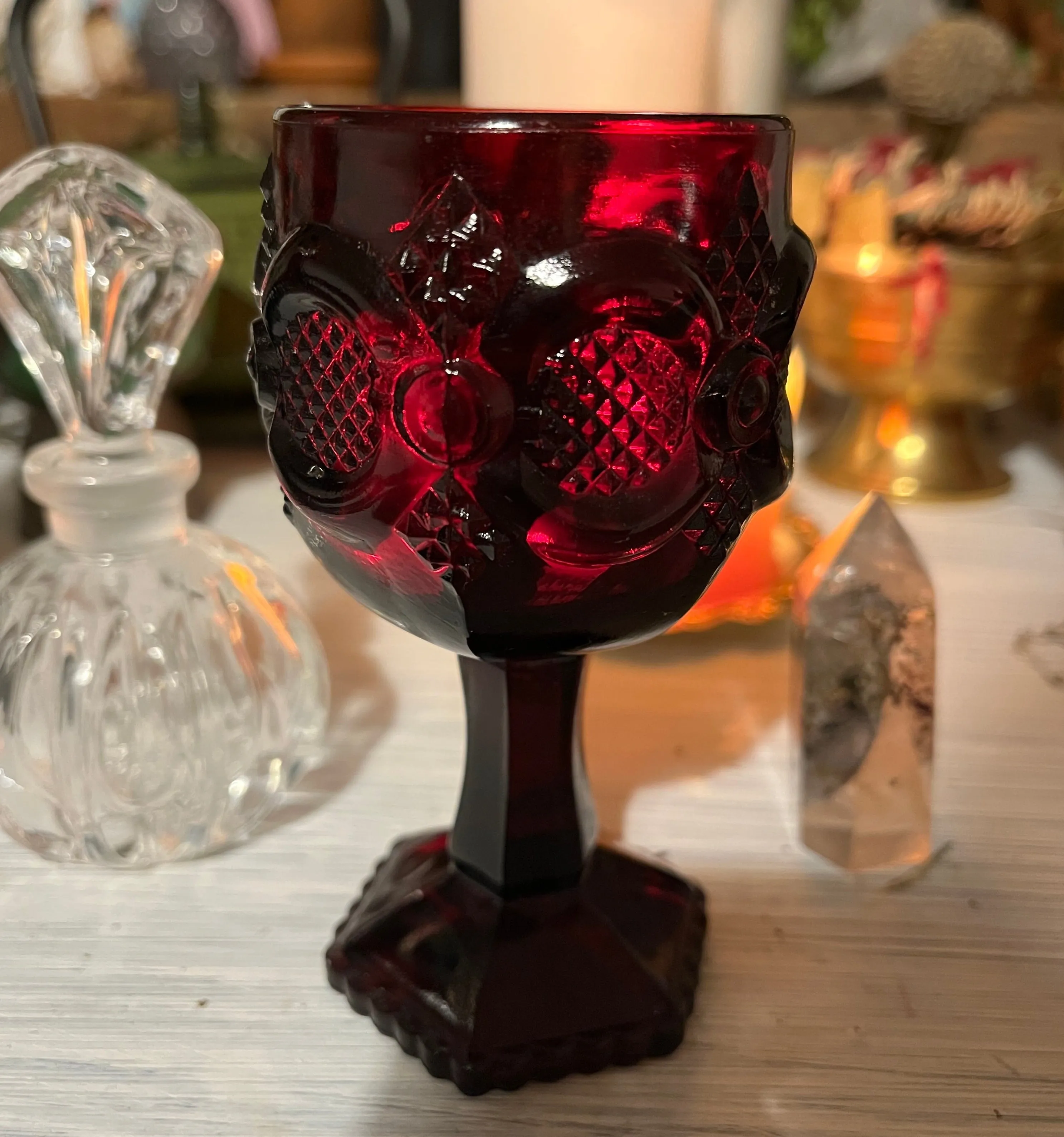 Crimson Red Goblet (Avon)