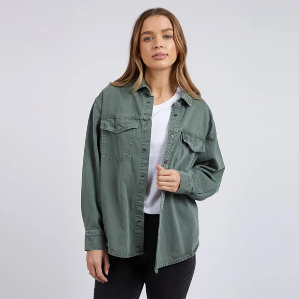 Daisy Overshirt - Sage Green