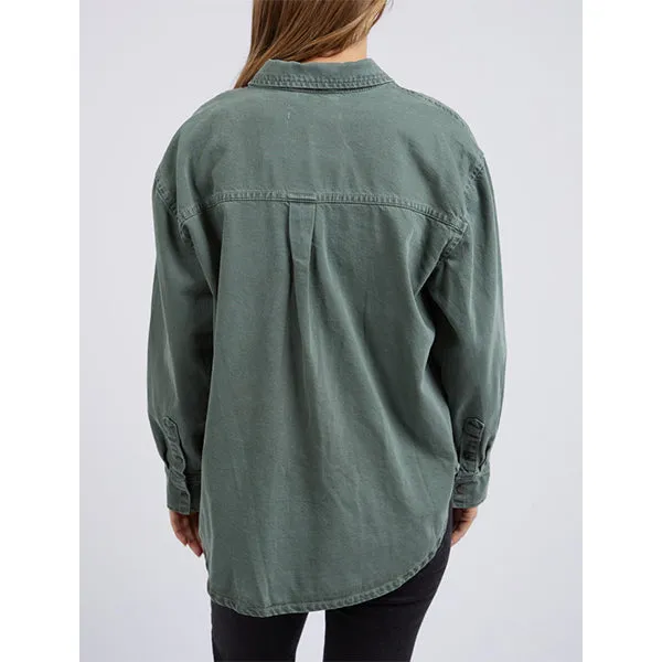 Daisy Overshirt - Sage Green