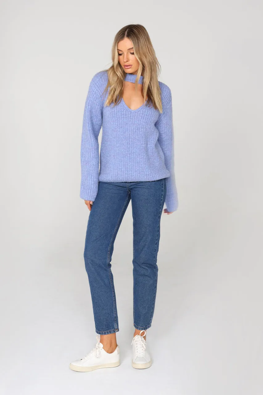 Delta Knit Jumper | Blue