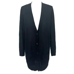 Dries Van Noten New Black & Navy Lurex Superfine Cardigan XS/S/M