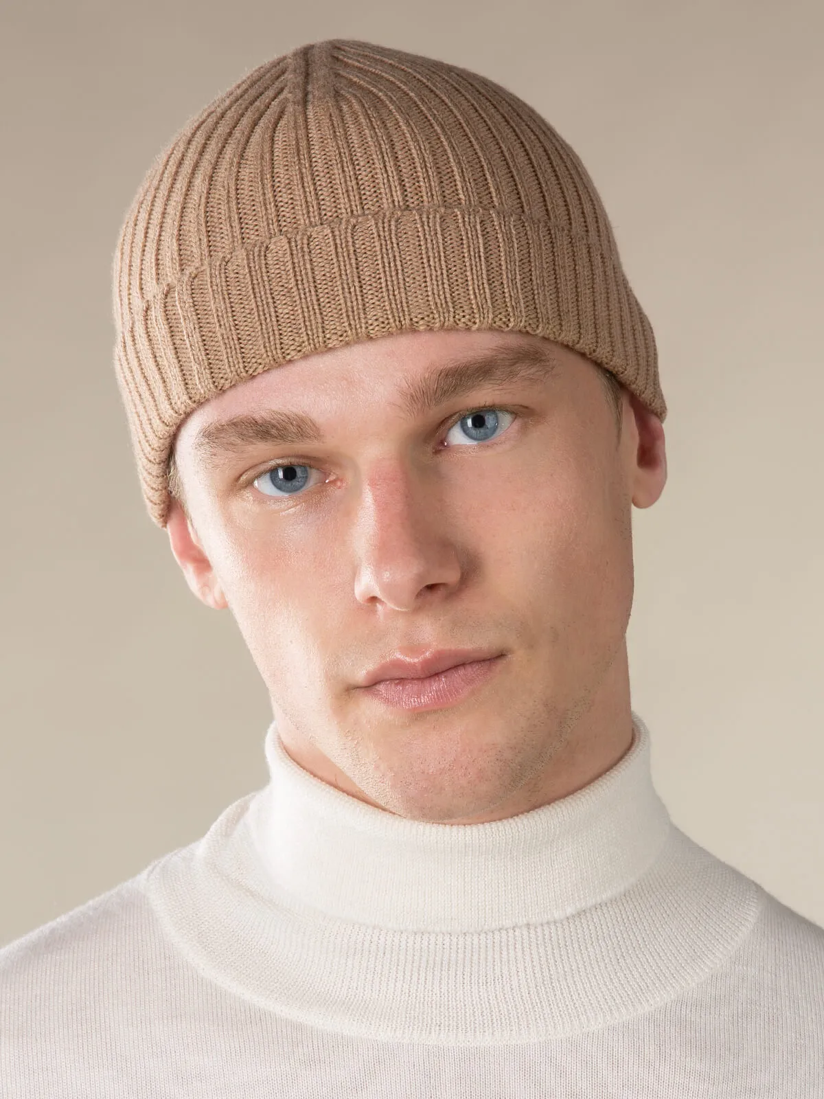 Extrafine Merino Hat Beige