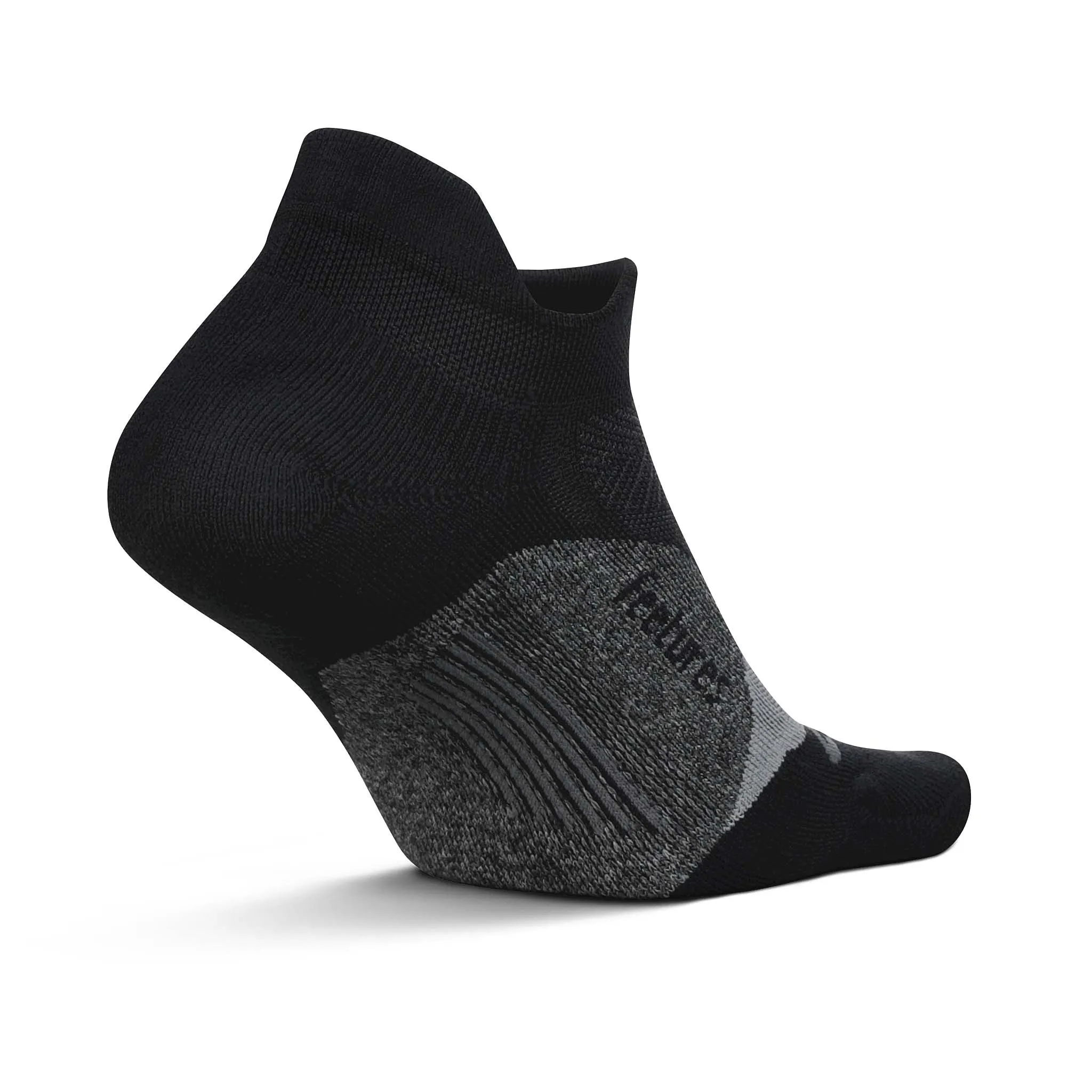 Feetures | Unisex Elite Light Cushion No Show Tab - Black