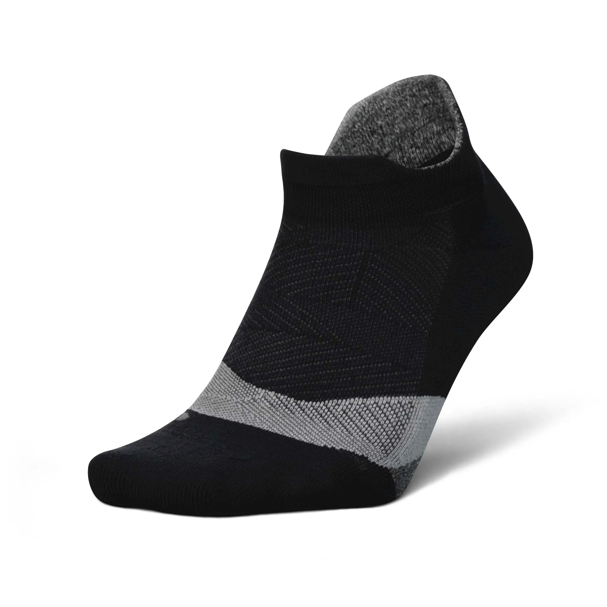 Feetures | Unisex Elite Light Cushion No Show Tab - Black