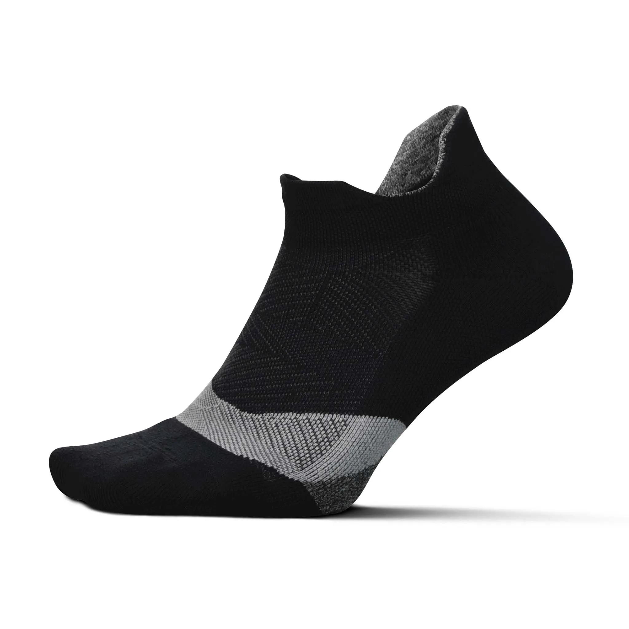 Feetures | Unisex Elite Light Cushion No Show Tab - Black