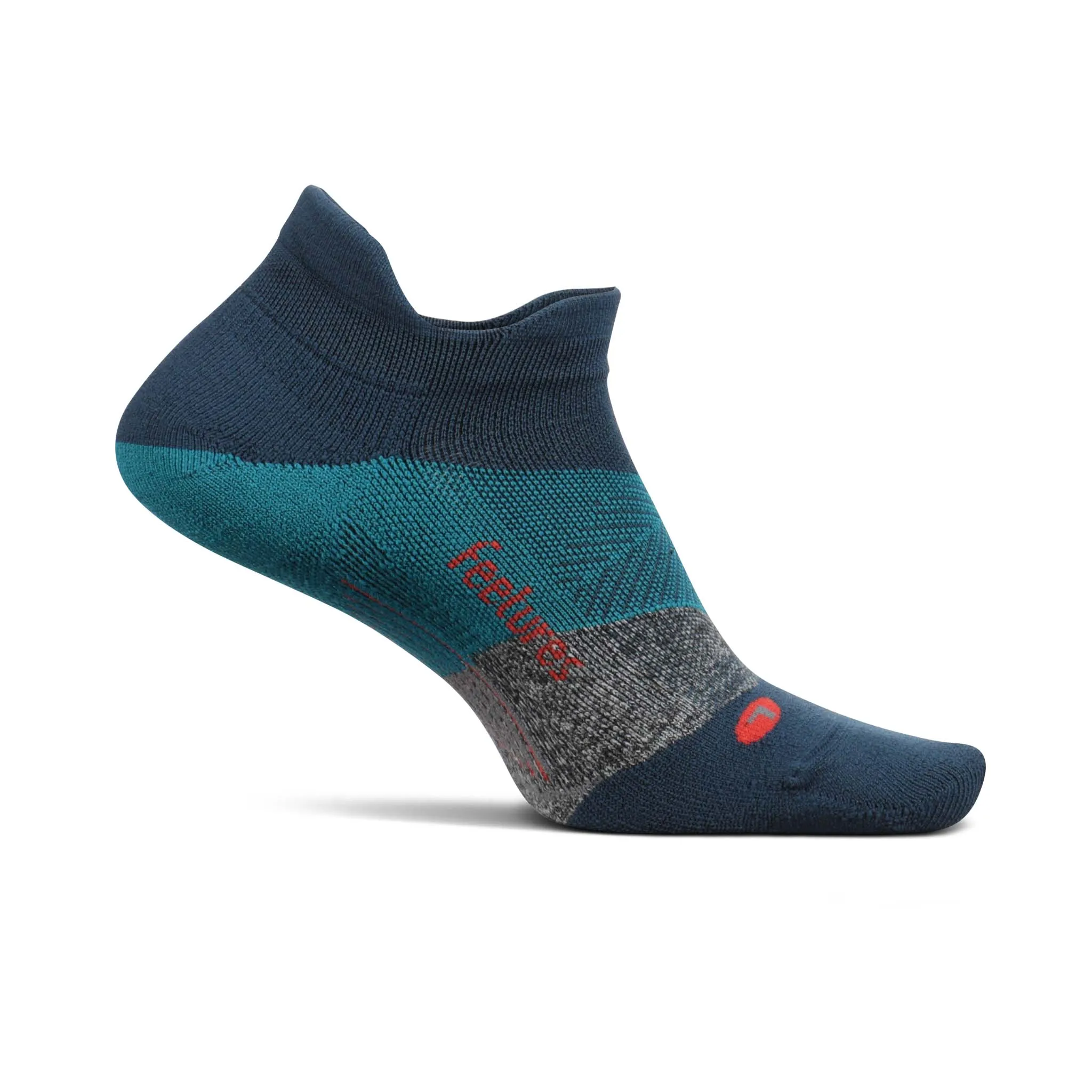 Feetures | Unisex Elite Light Cushion No Show Tab - Trek Teal