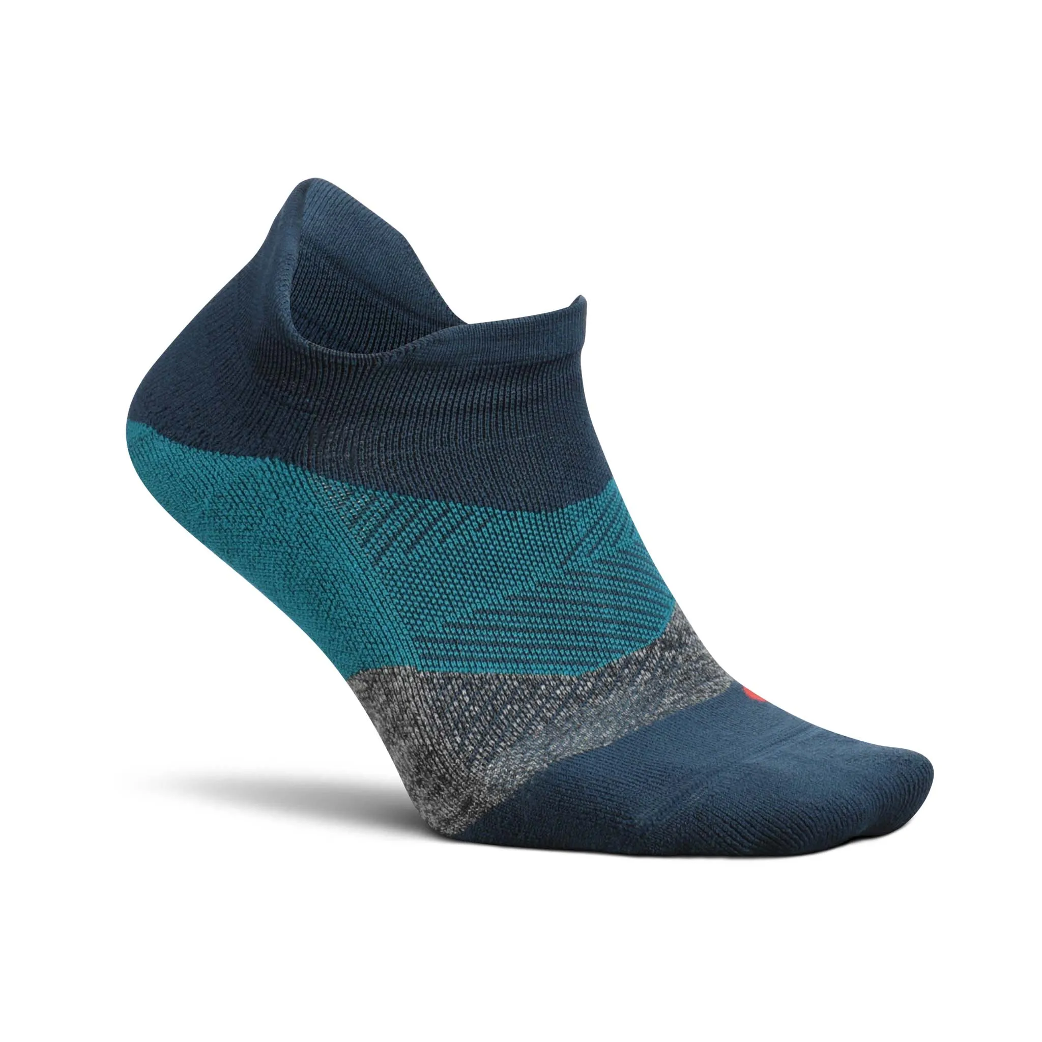 Feetures | Unisex Elite Light Cushion No Show Tab - Trek Teal