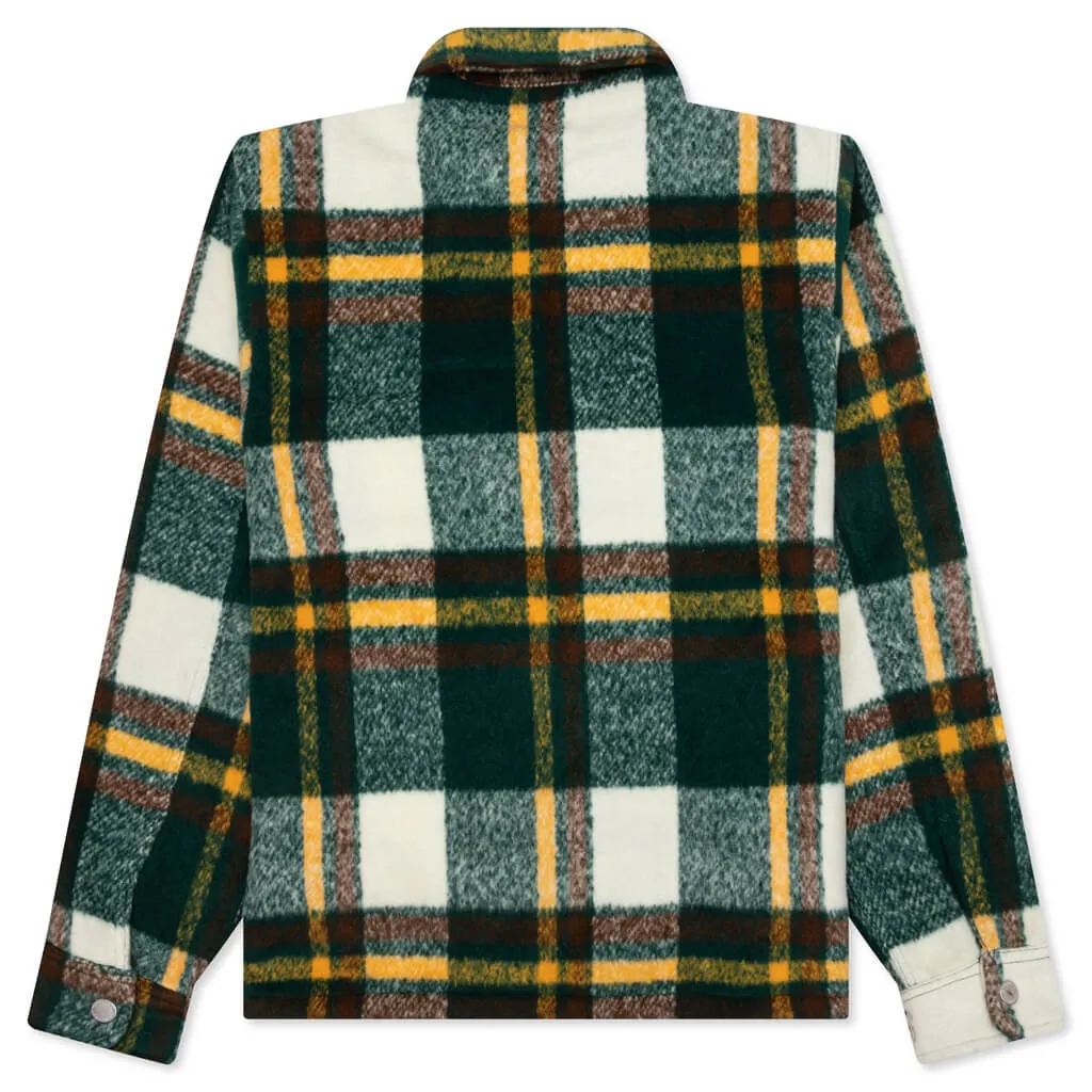 Folklore Plaid Work Jacket - Green