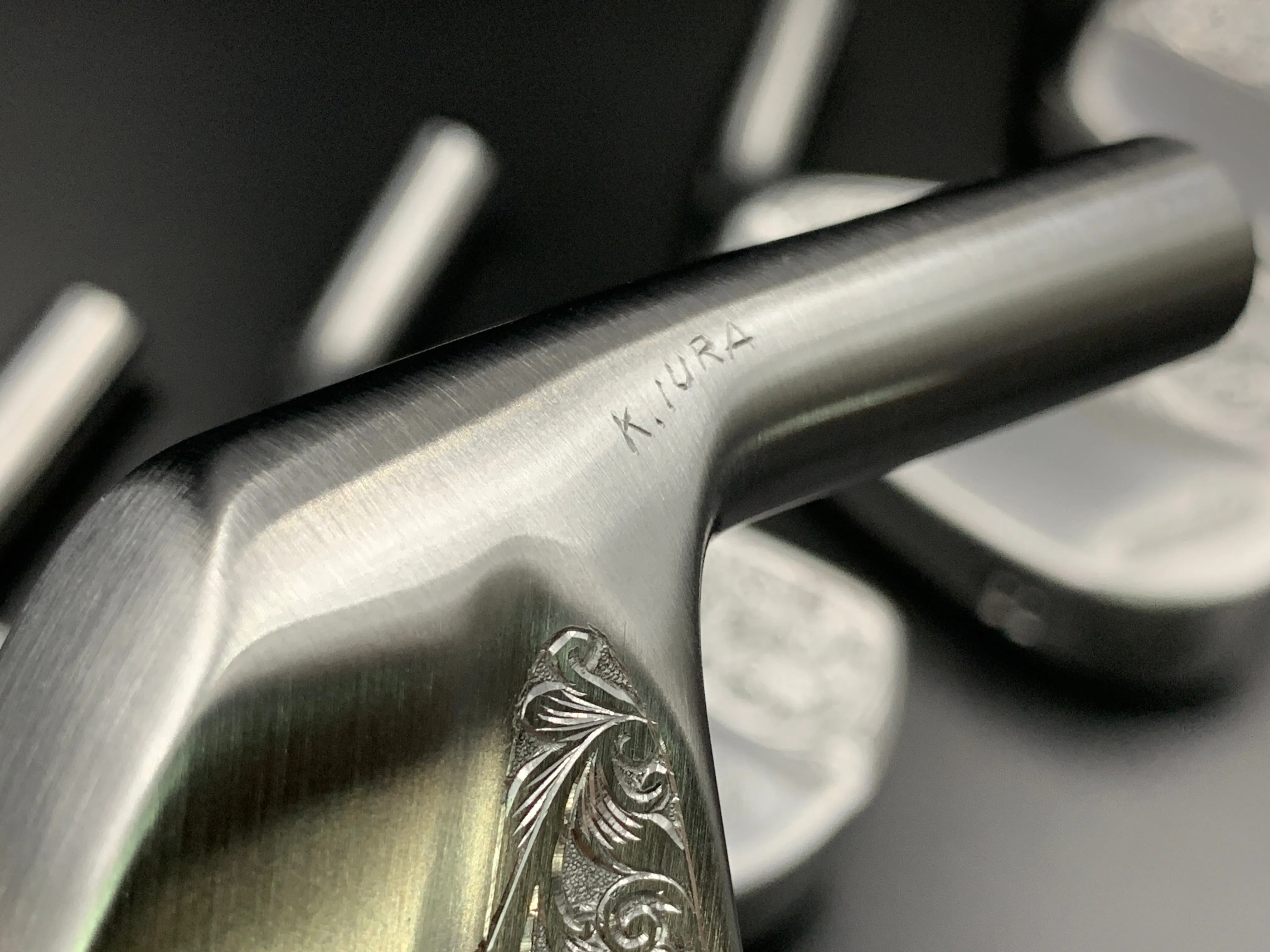 Fujimoto Golf Iron Handcrafted Hand Engraved Iura Irons