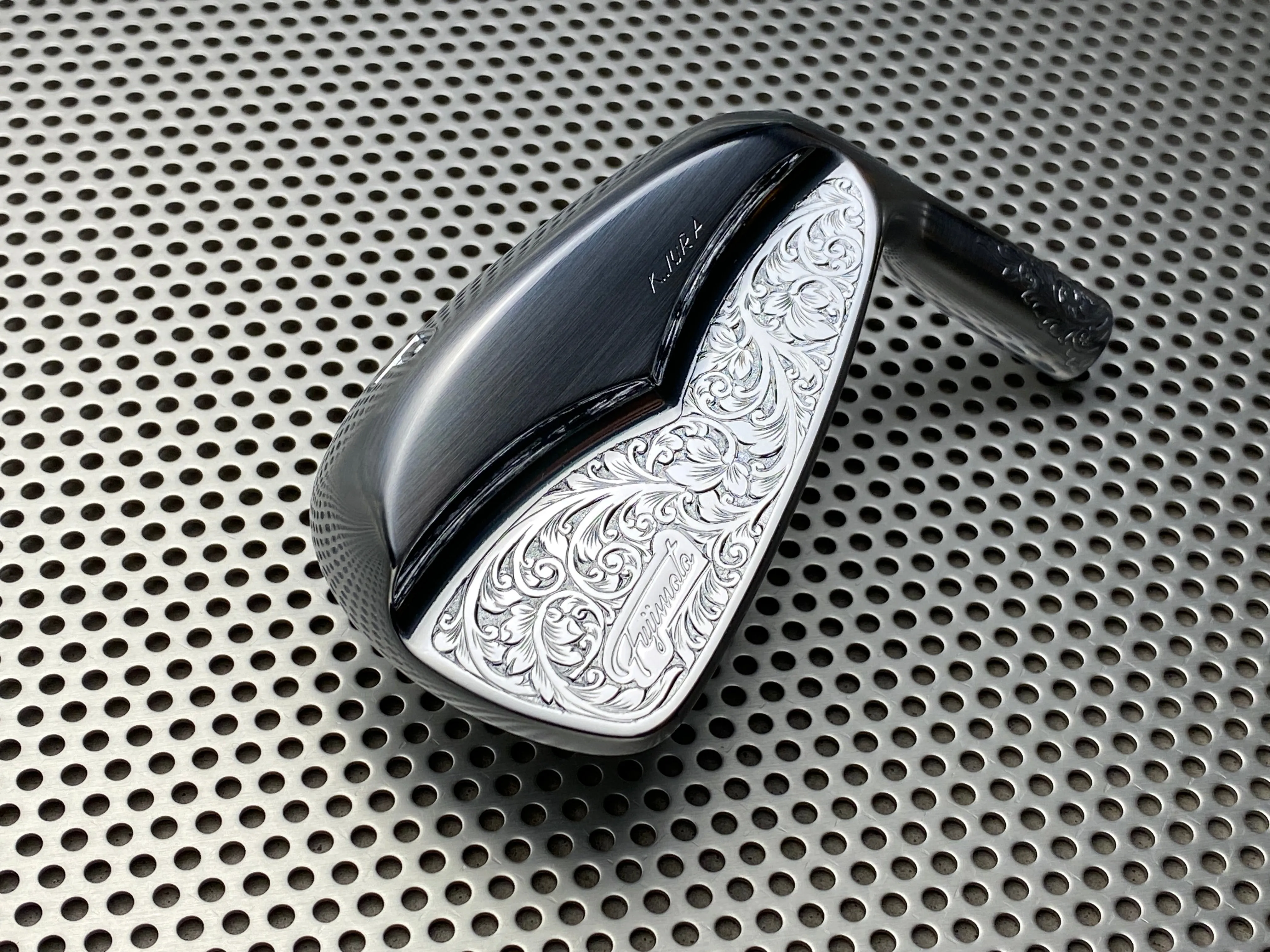 Fujimoto Golf Iron Handcrafted Signature Iura Wing Back in Satin Chrome