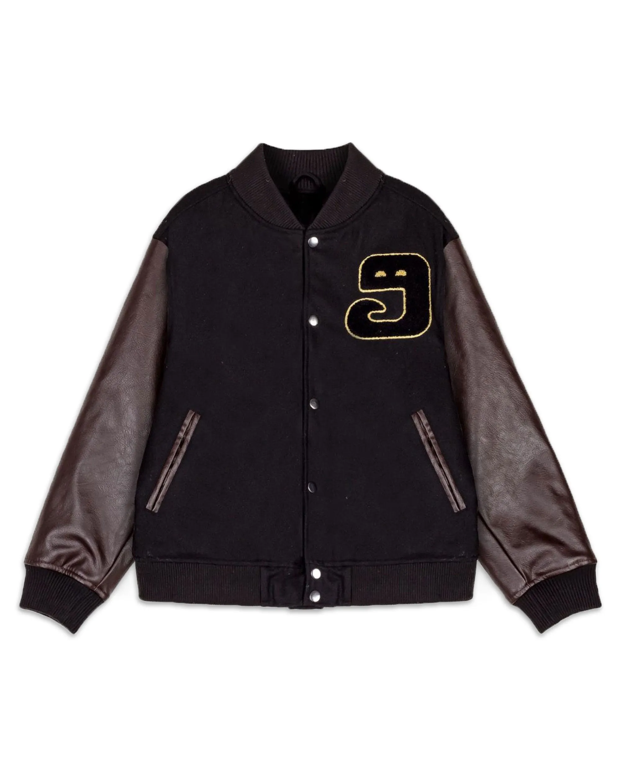 Giacca Bomber Lust Mantra Wool Baseball Jacket Nero