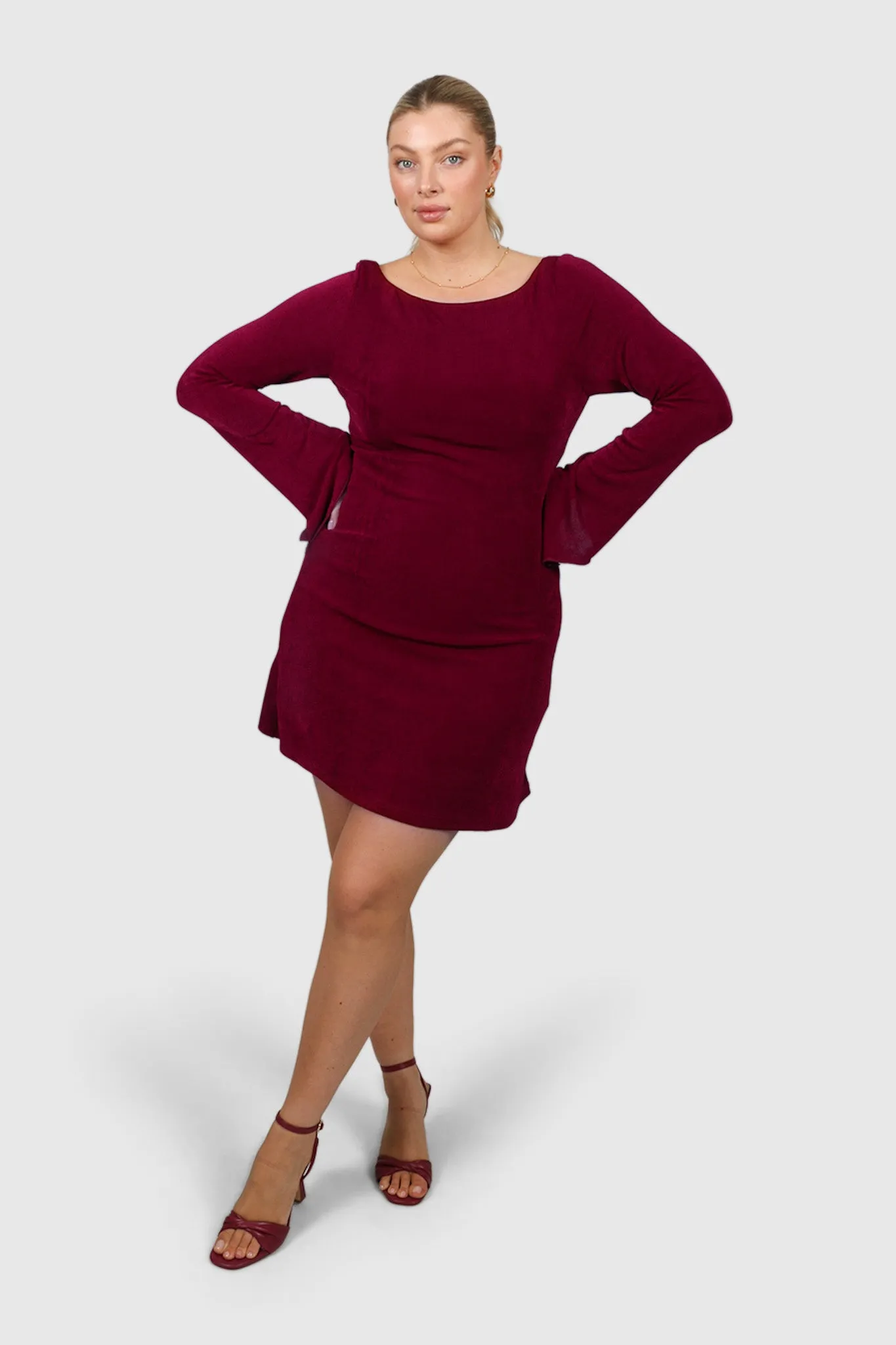 KENZIE MINI DRESS WINE