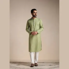 Manyawar Kurta With Embroidered Collar Collection