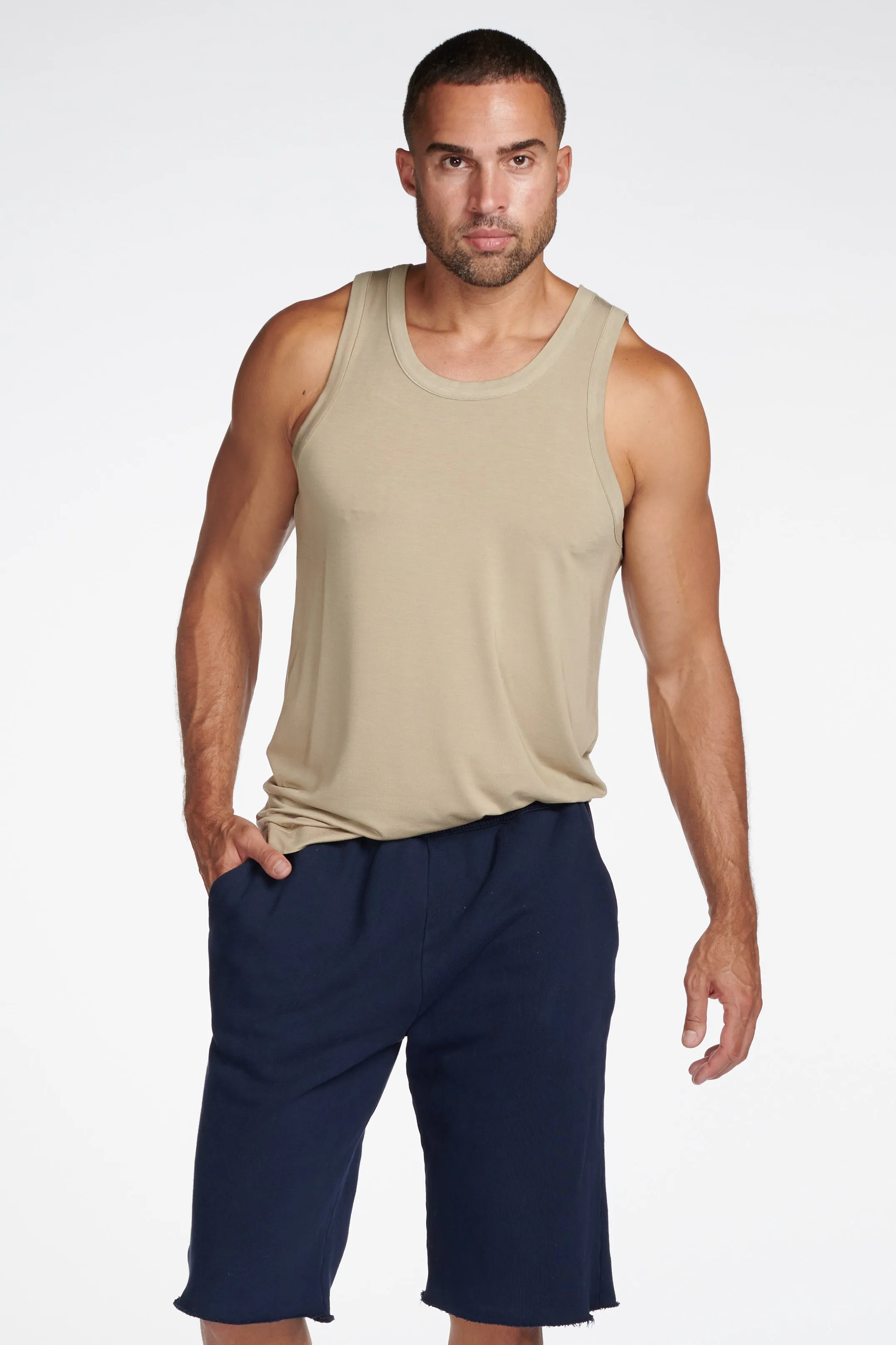 Men's Modal Hi-Lo Tank