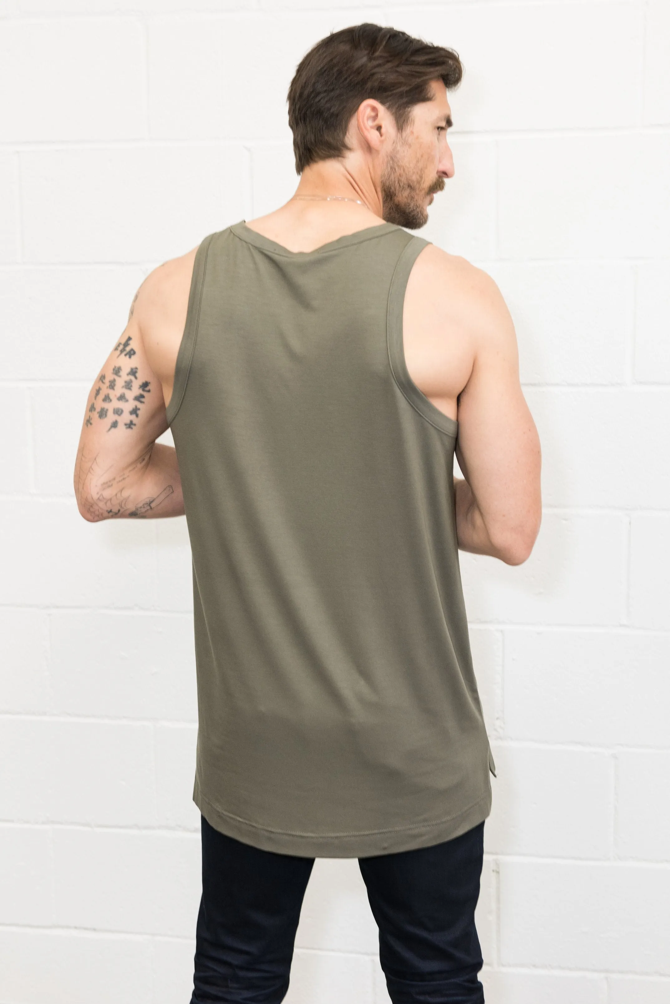 Men's Modal Hi-Lo Tank