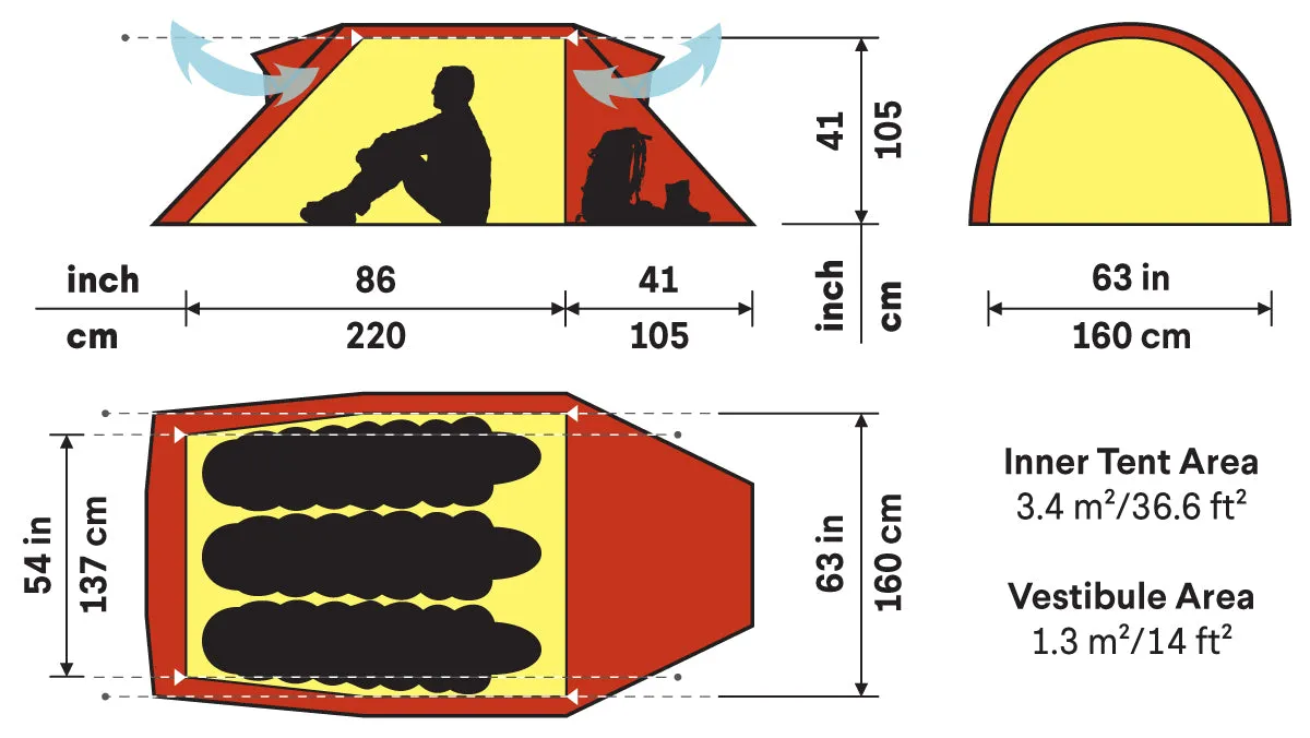 Nammatj 3 Person Tent