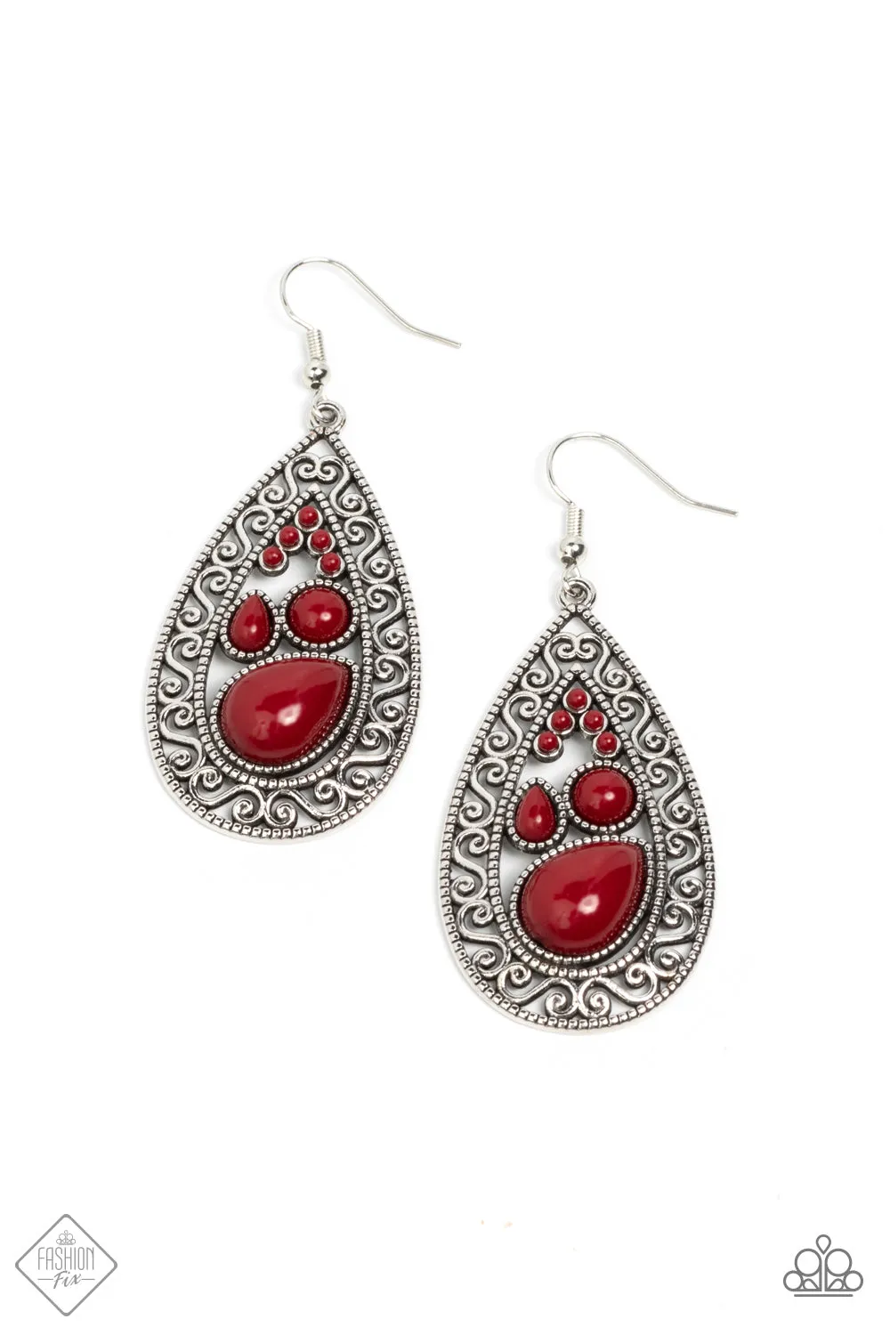 Nautical Daydream - Red Earring