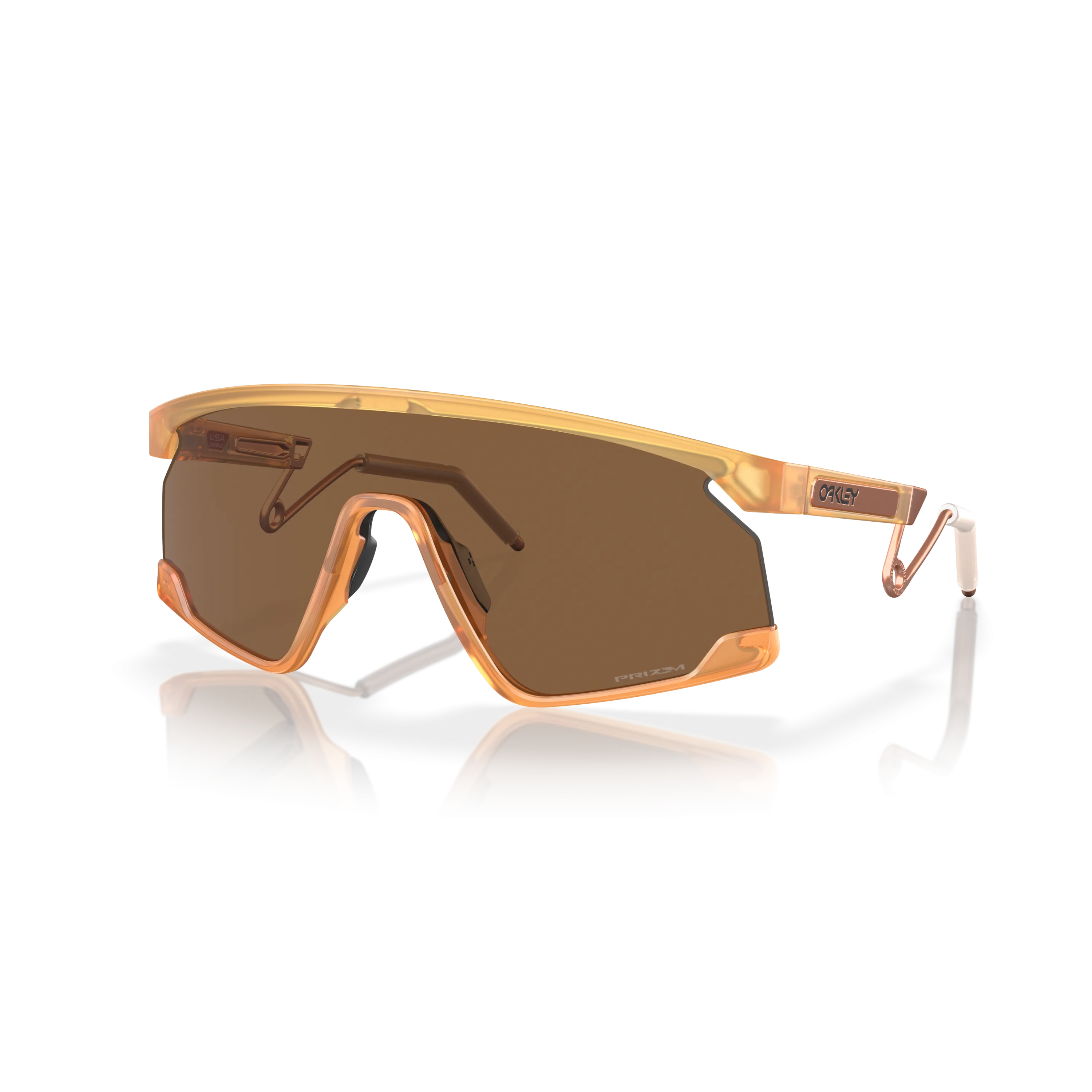 Oakley BXTR Prizm Bronze Lenses - Matte Transparent Light Curry Frame