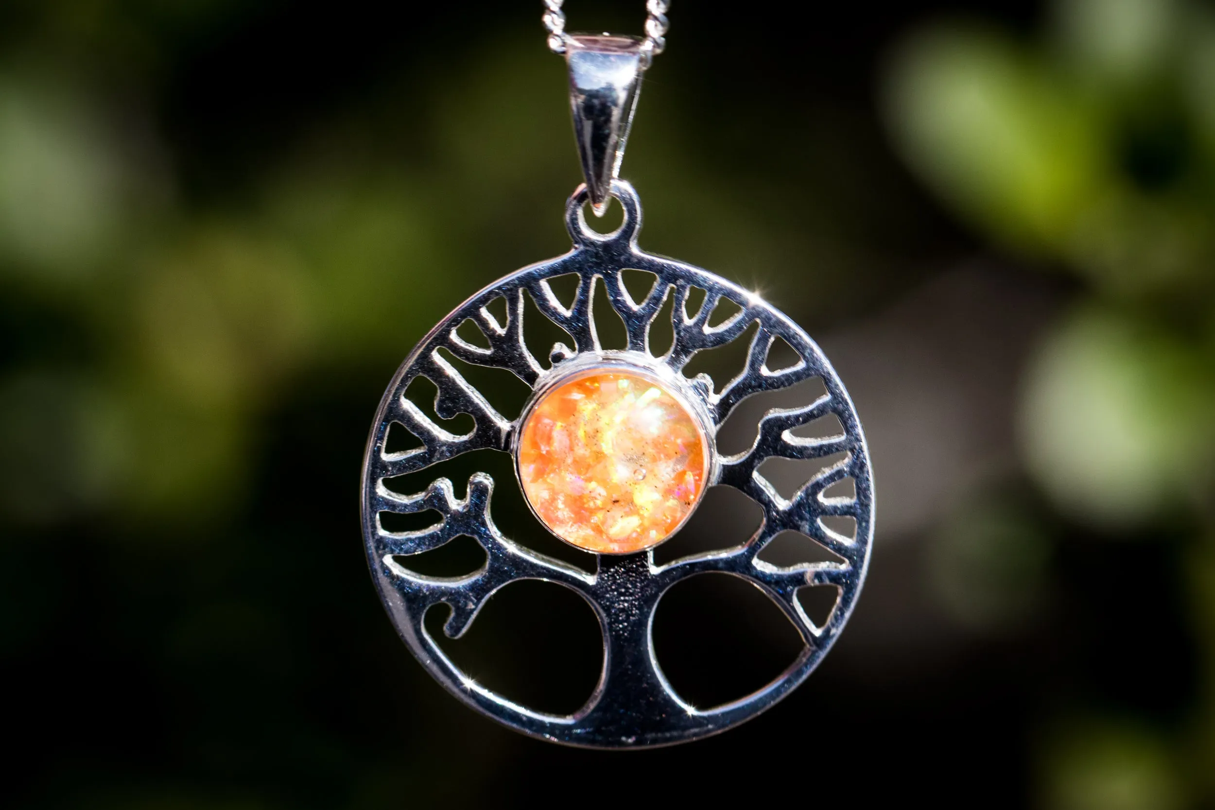 Opal Tree of Life Pendant