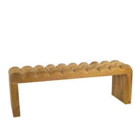 Padded Wooden Bench