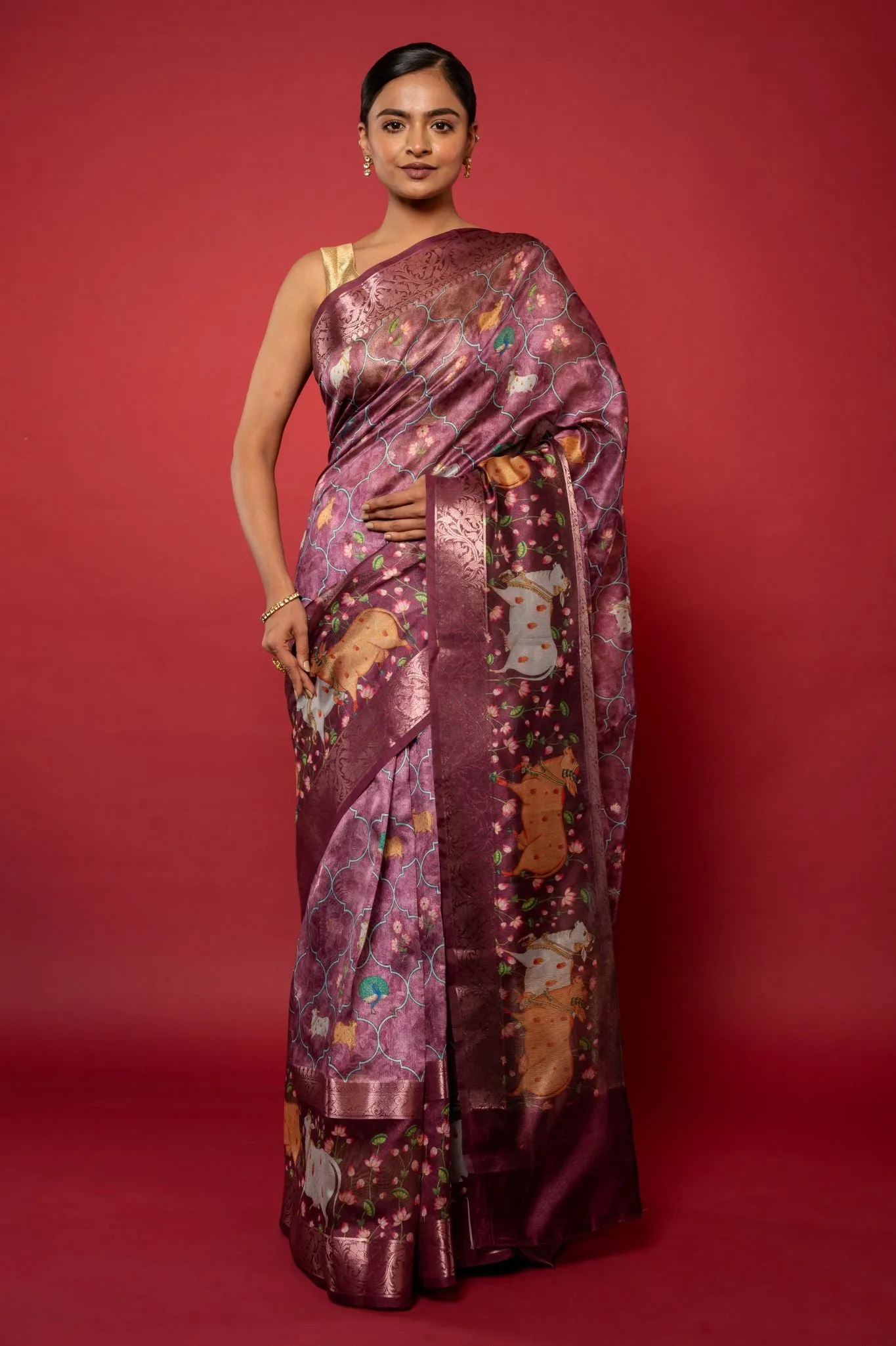 Printed Silk Saree