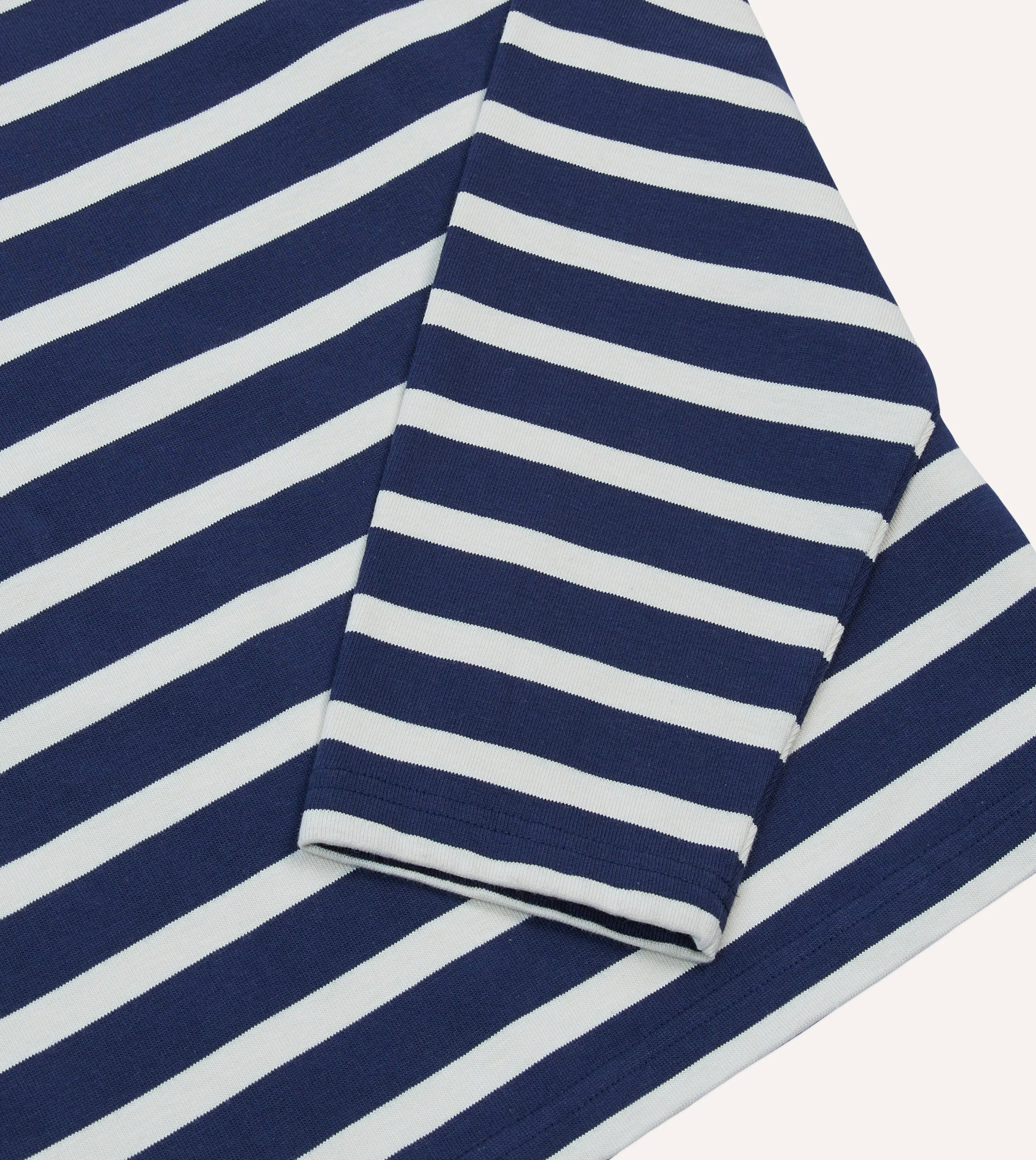 St. JOHN by Drake's Navy Breton Long Sleeve T-Shirt