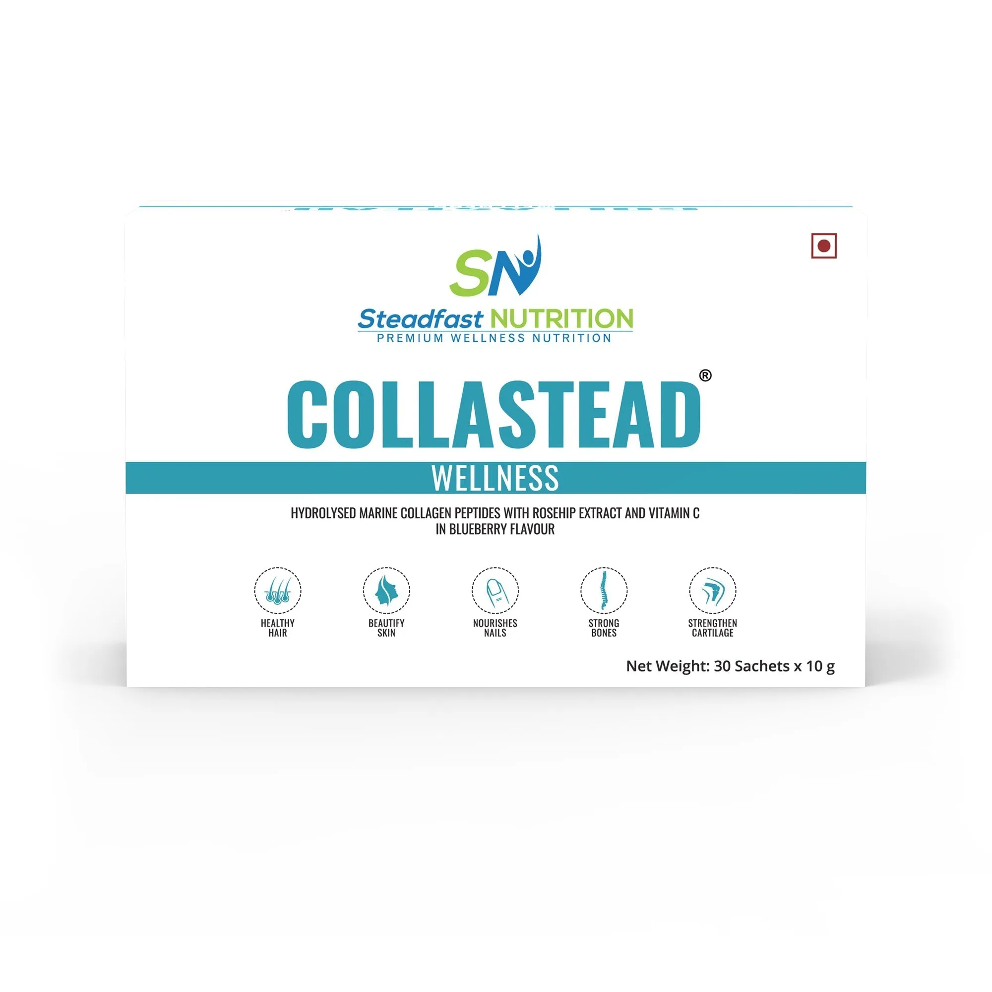 Steadfast Nutrition Collastead Collagen Powder - Blue Berry