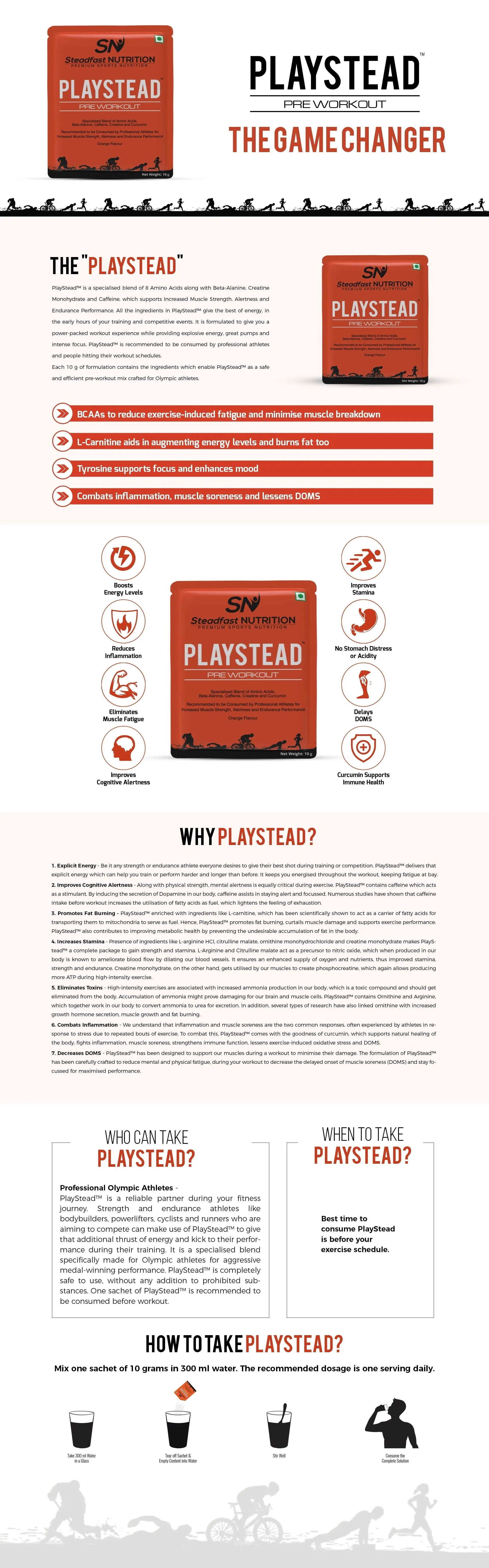 Steadfast Nutrition Playstead - Orange Flavour