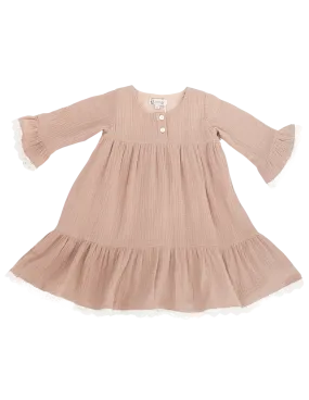 Stella Muslin Dress - Mushroom