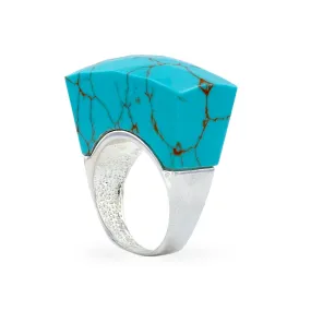 Sterling silver 925 tower turquoise ring