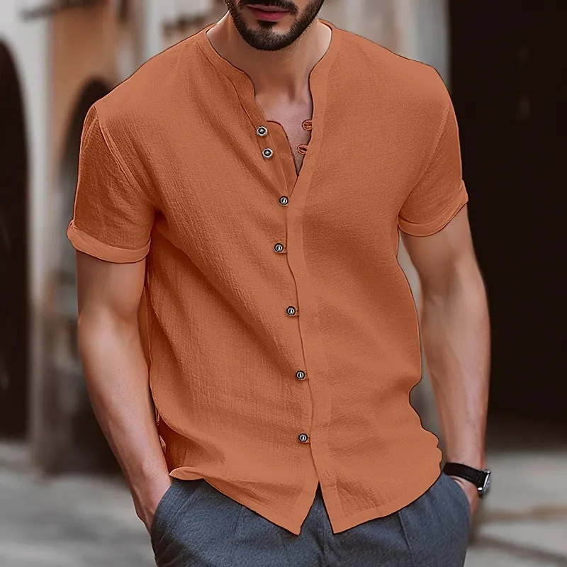 Stylish Vintage Button Casual Shirt