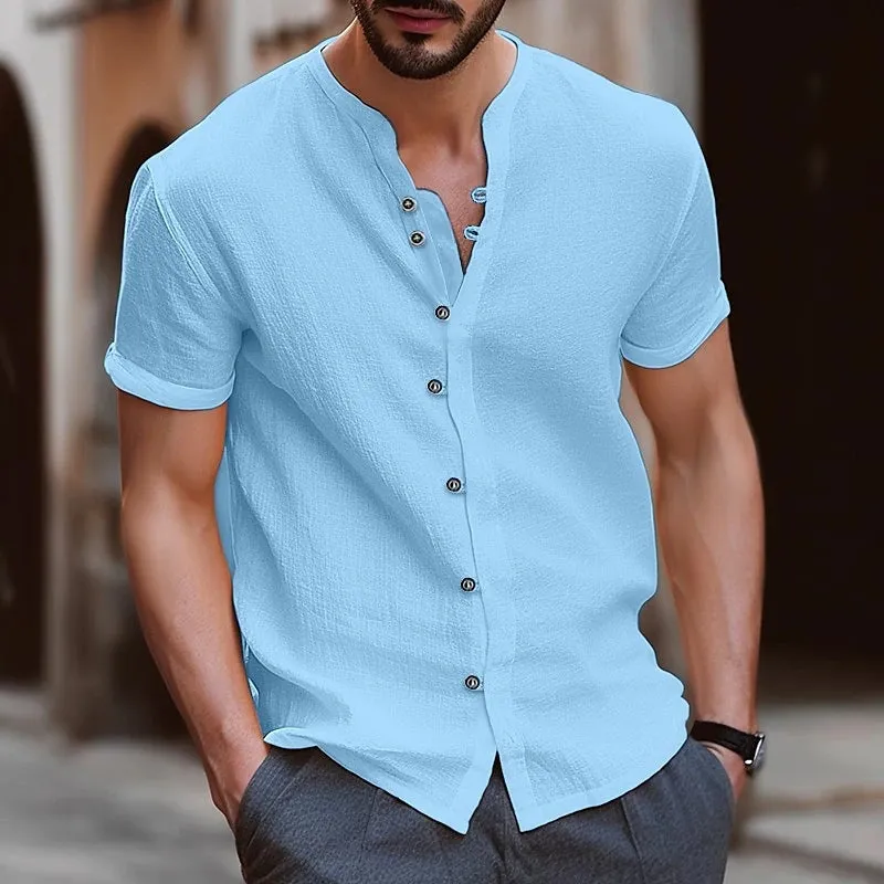 Stylish Vintage Button Casual Shirt