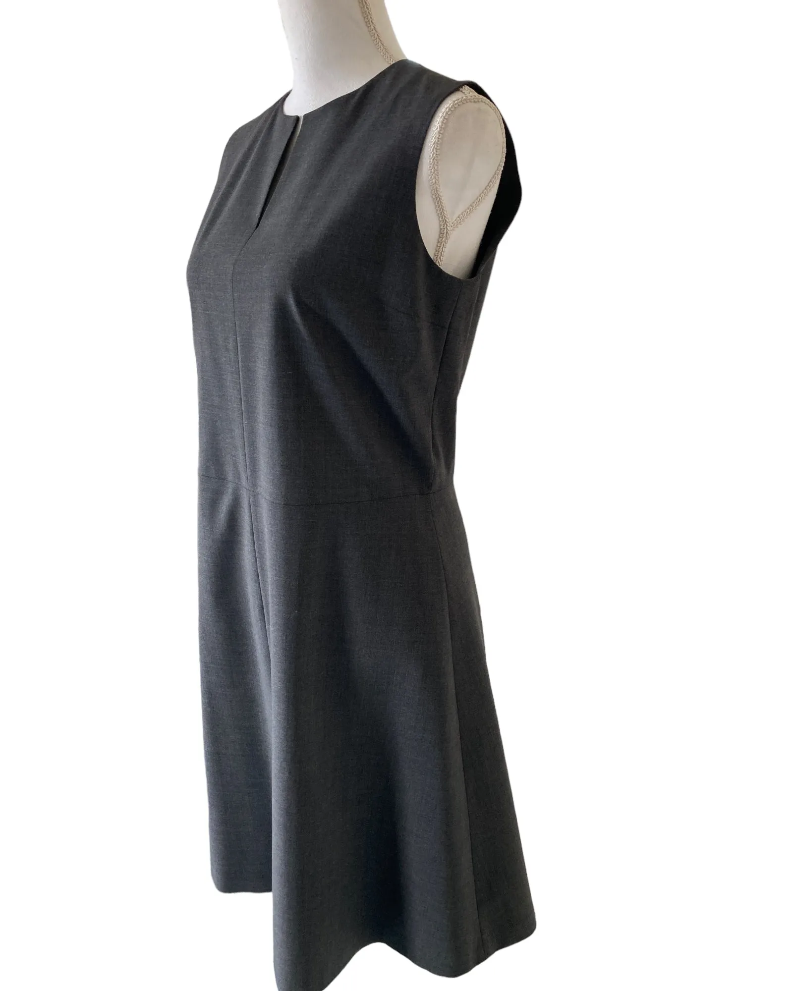 Theory Charcoal Miyani Shift Dress, 12