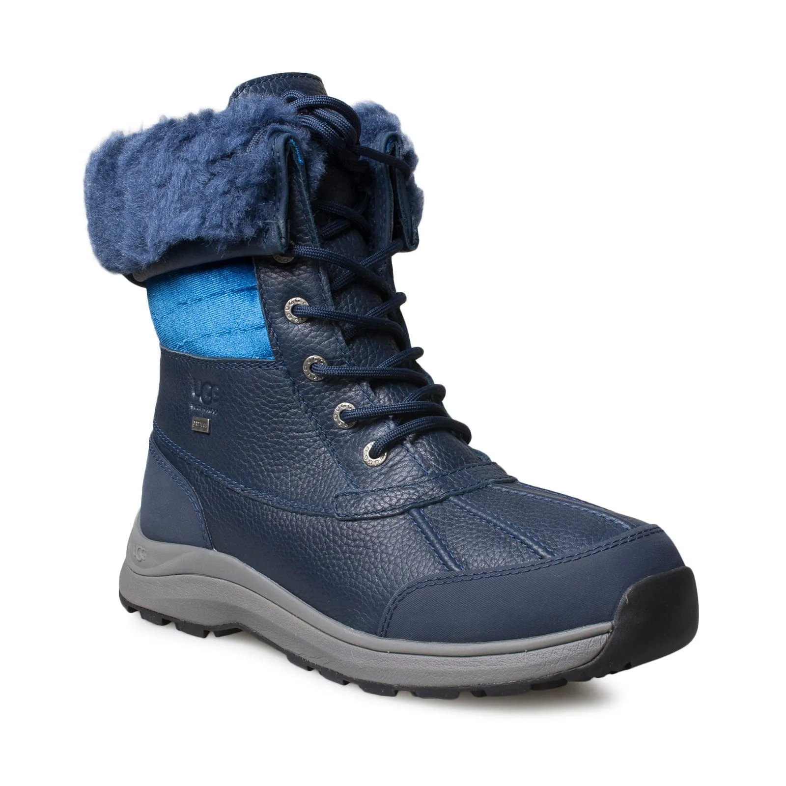 UGG Adirondack III Velvet Croc Navy Boots - Women's