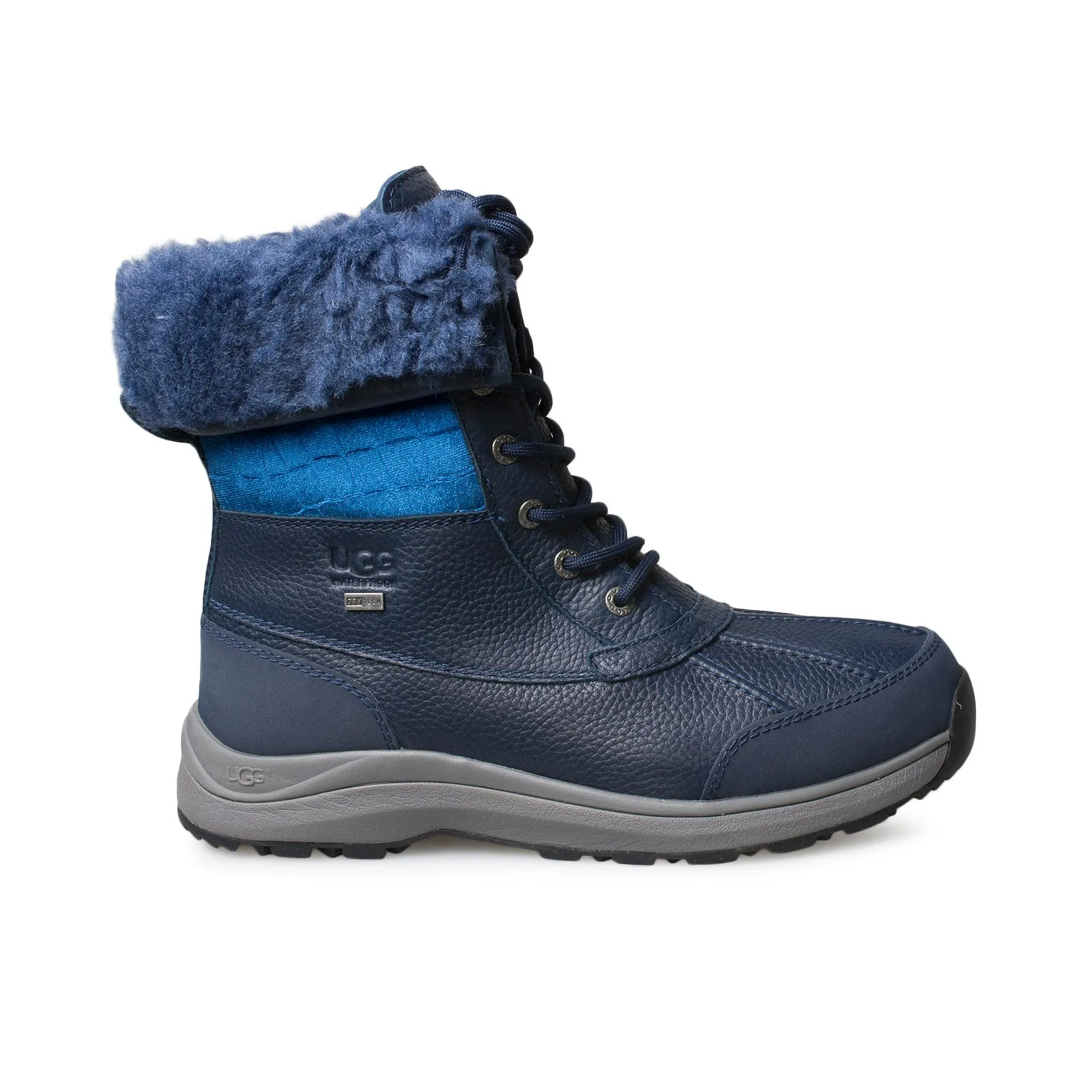 UGG Adirondack III Velvet Croc Navy Boots - Women's